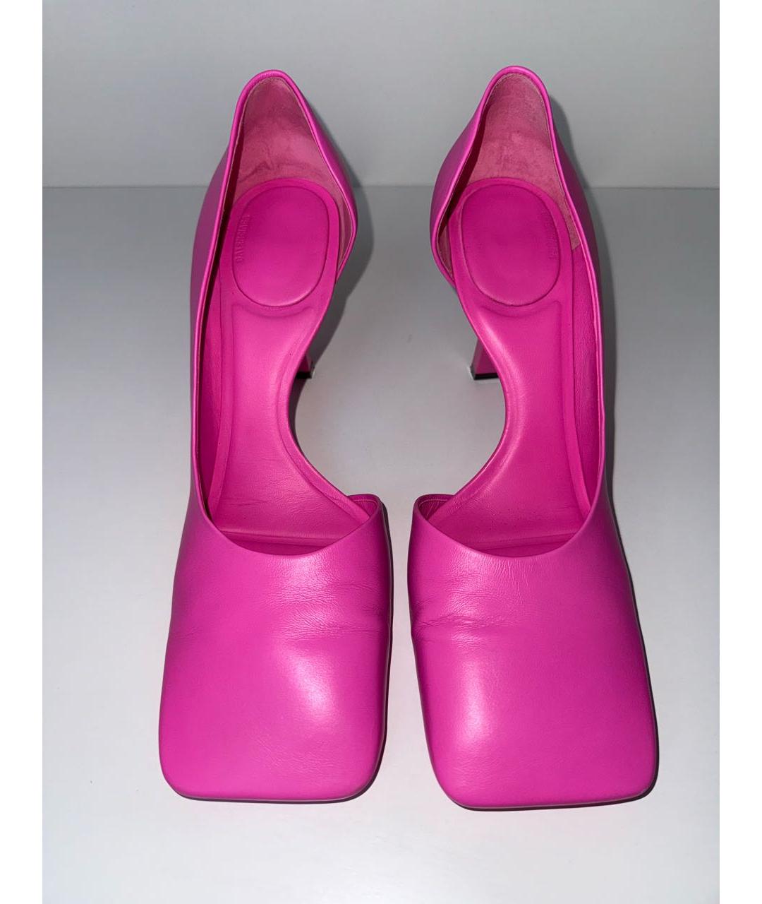 BALENCIAGA Розовые кожаные туфли, фото 3