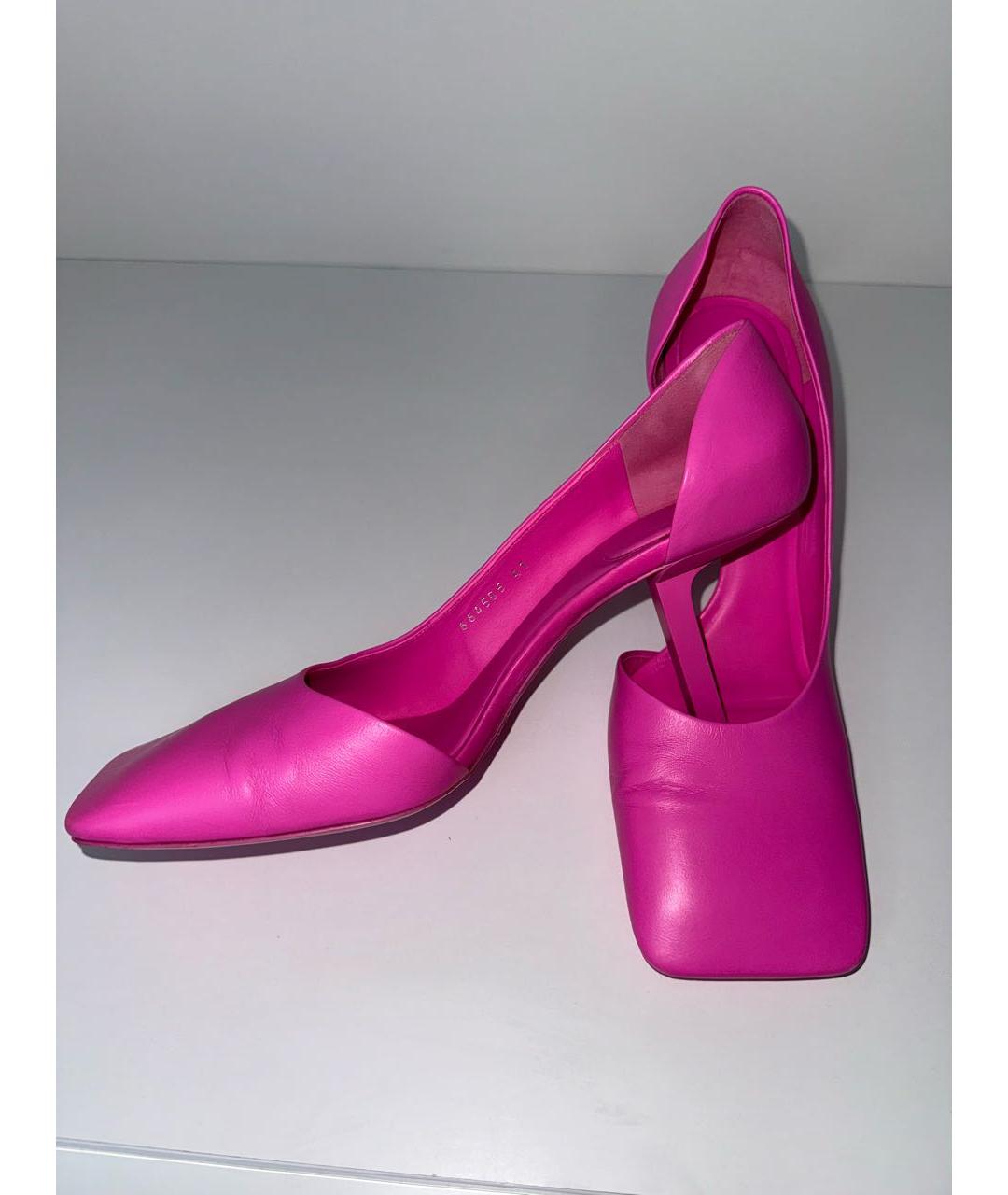 BALENCIAGA Розовые кожаные туфли, фото 5