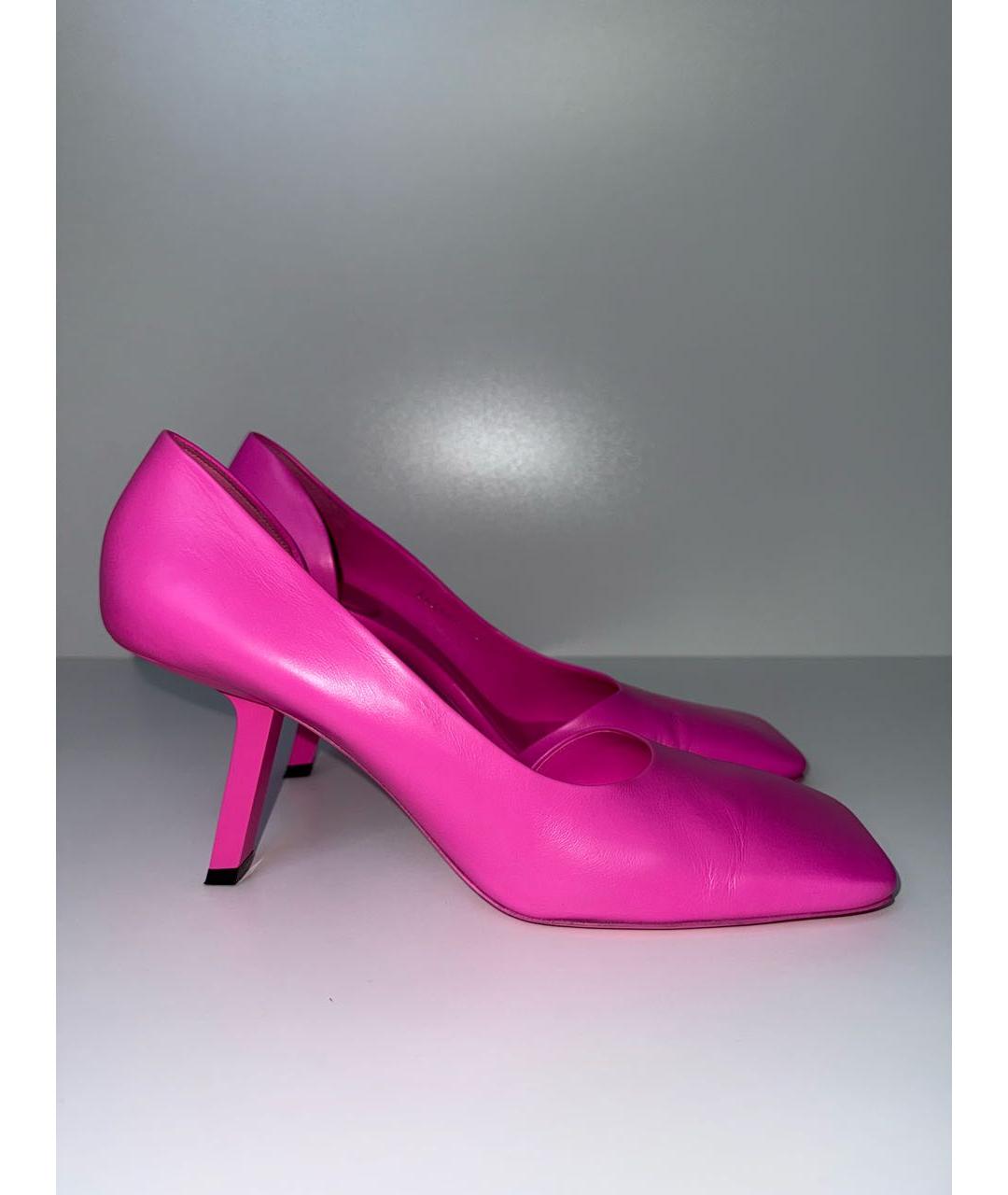BALENCIAGA Розовые кожаные туфли, фото 9