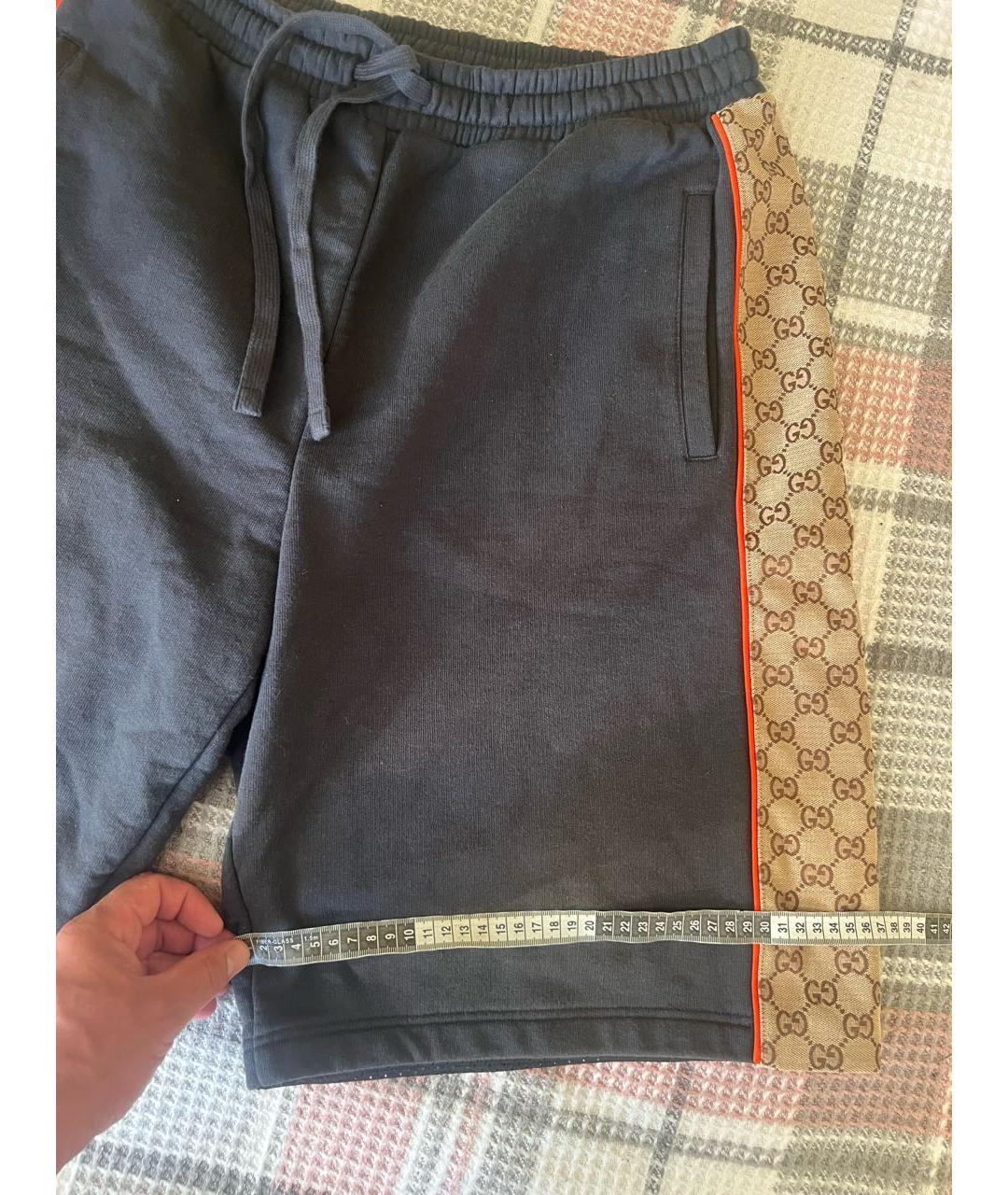 GUCCI Черные хлопковые шорты, фото 6