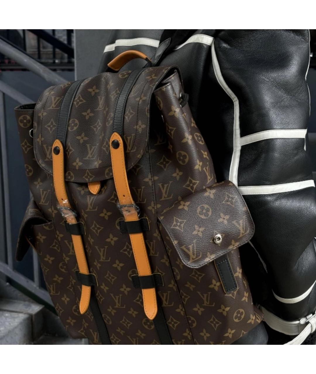 LOUIS VUITTON Коричневый рюкзак, фото 6