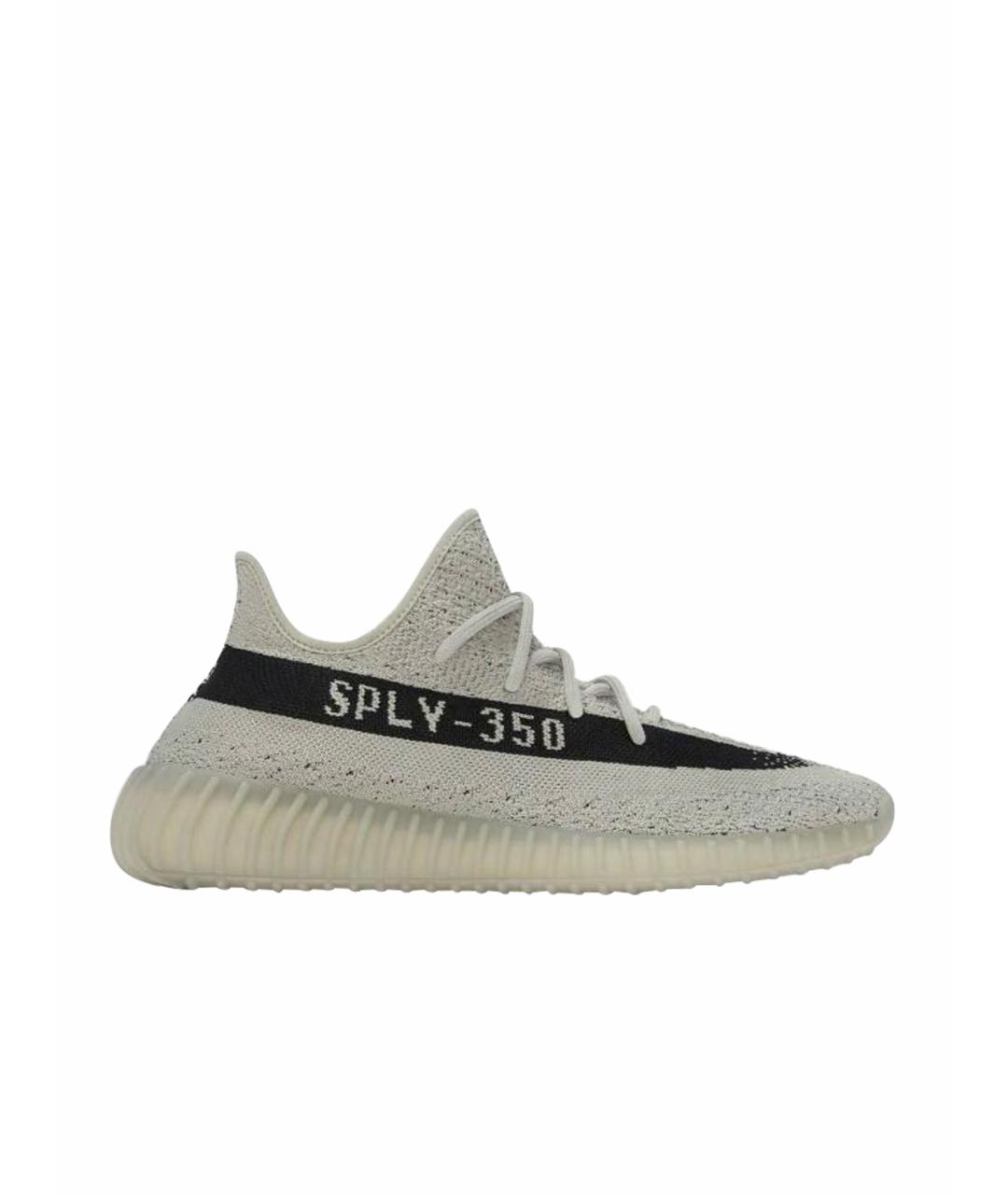 ADIDAS YEEZY Бежевые текстильные кроссовки, фото 1