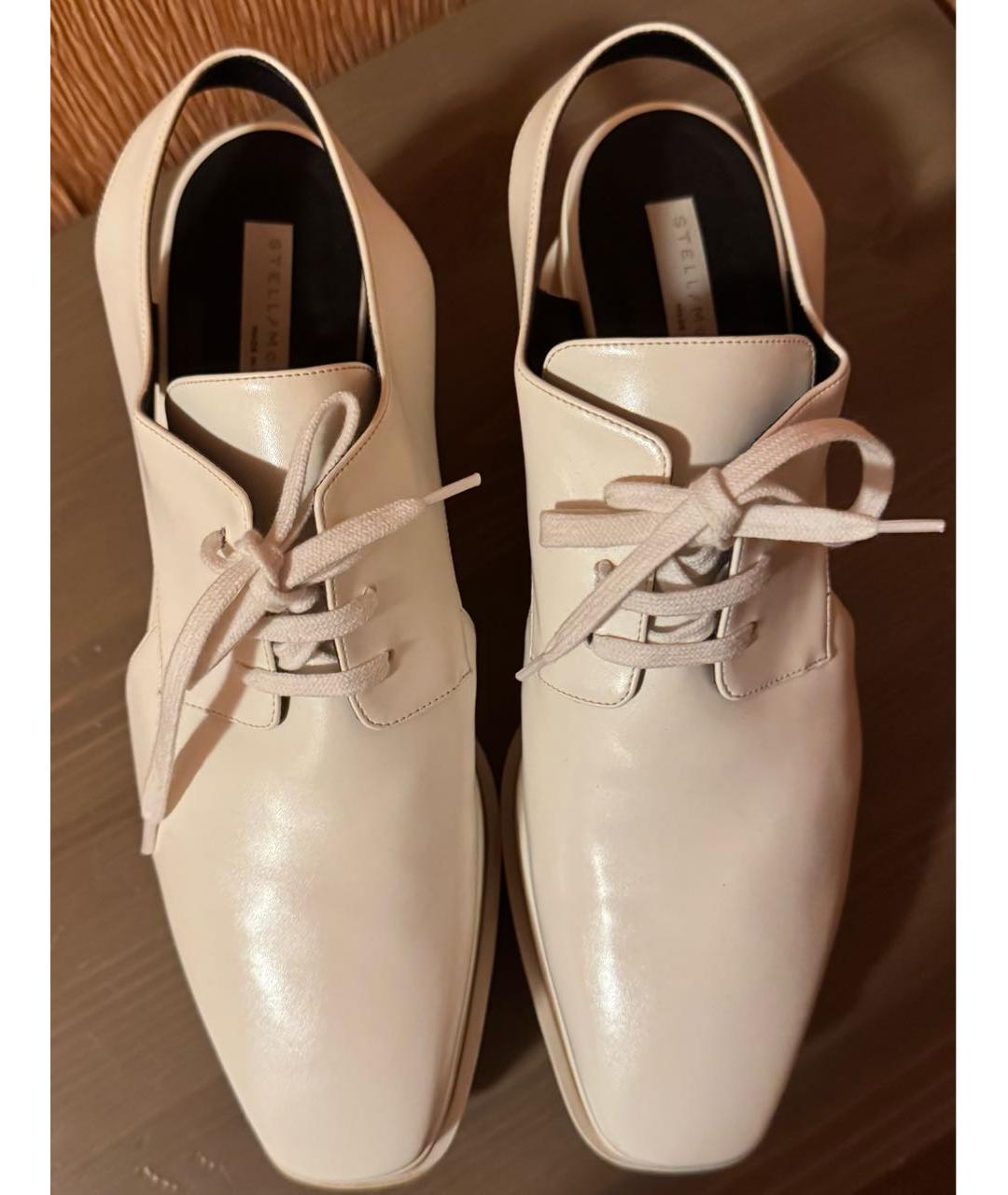 STELLA MCCARTNEY Белые босоножки из искусственной кожи, фото 3