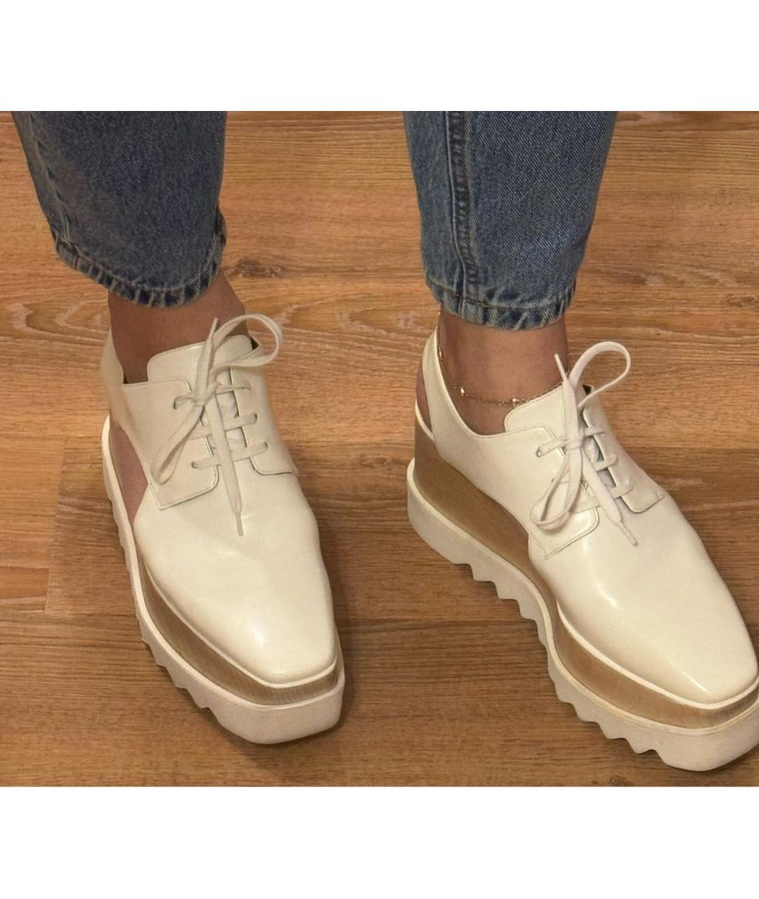 STELLA MCCARTNEY Белые босоножки из искусственной кожи, фото 7