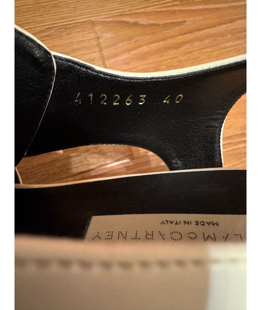 STELLA MCCARTNEY Белые босоножки из искусственной кожи, фото 8