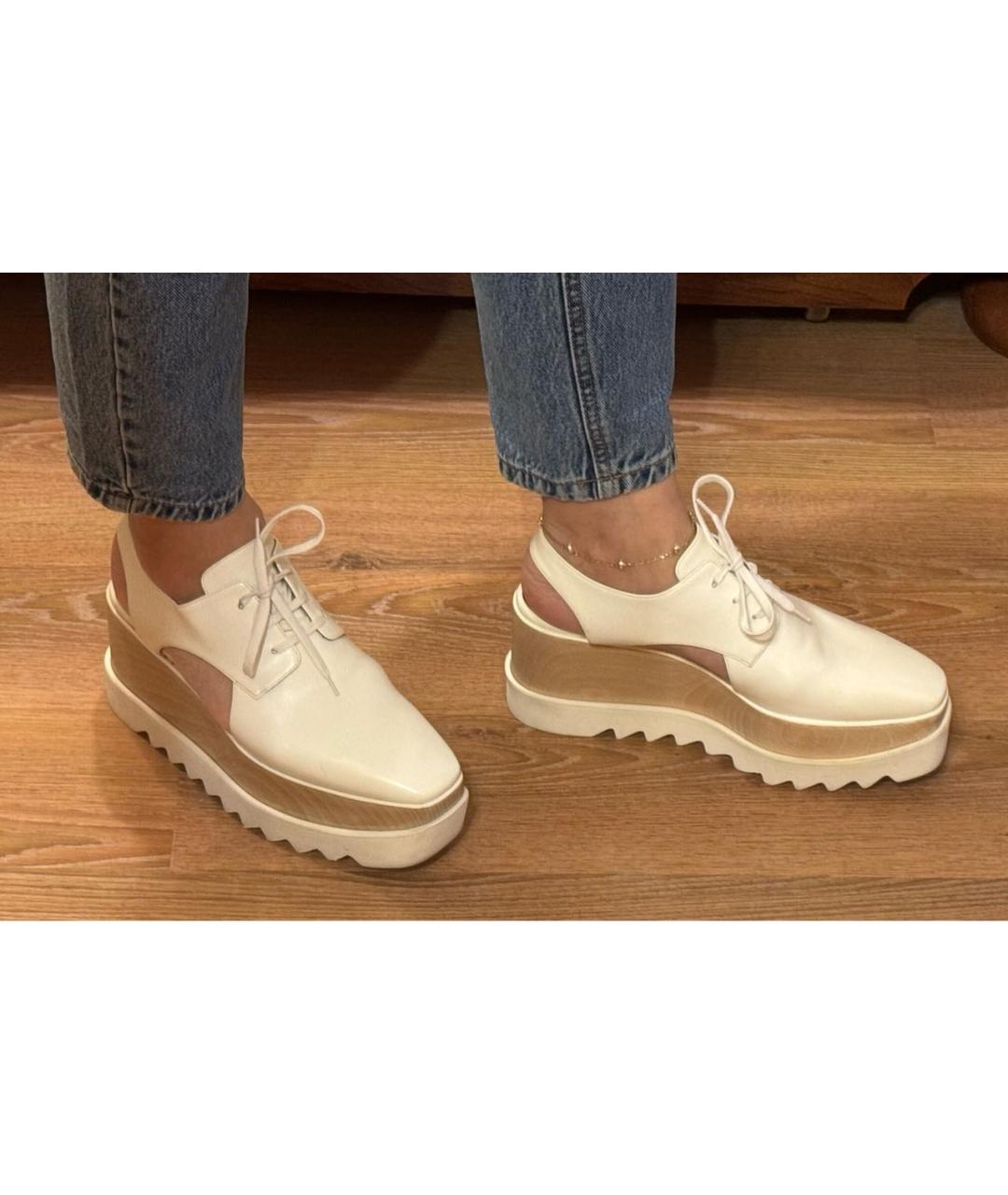 STELLA MCCARTNEY Белые босоножки из искусственной кожи, фото 5