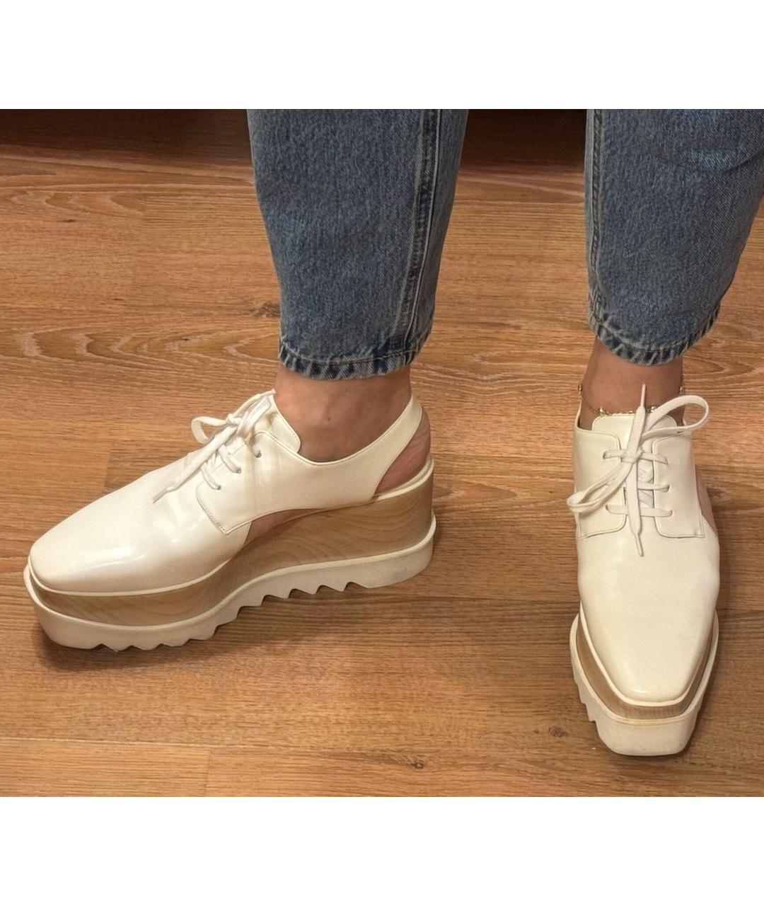 STELLA MCCARTNEY Белые босоножки из искусственной кожи, фото 6
