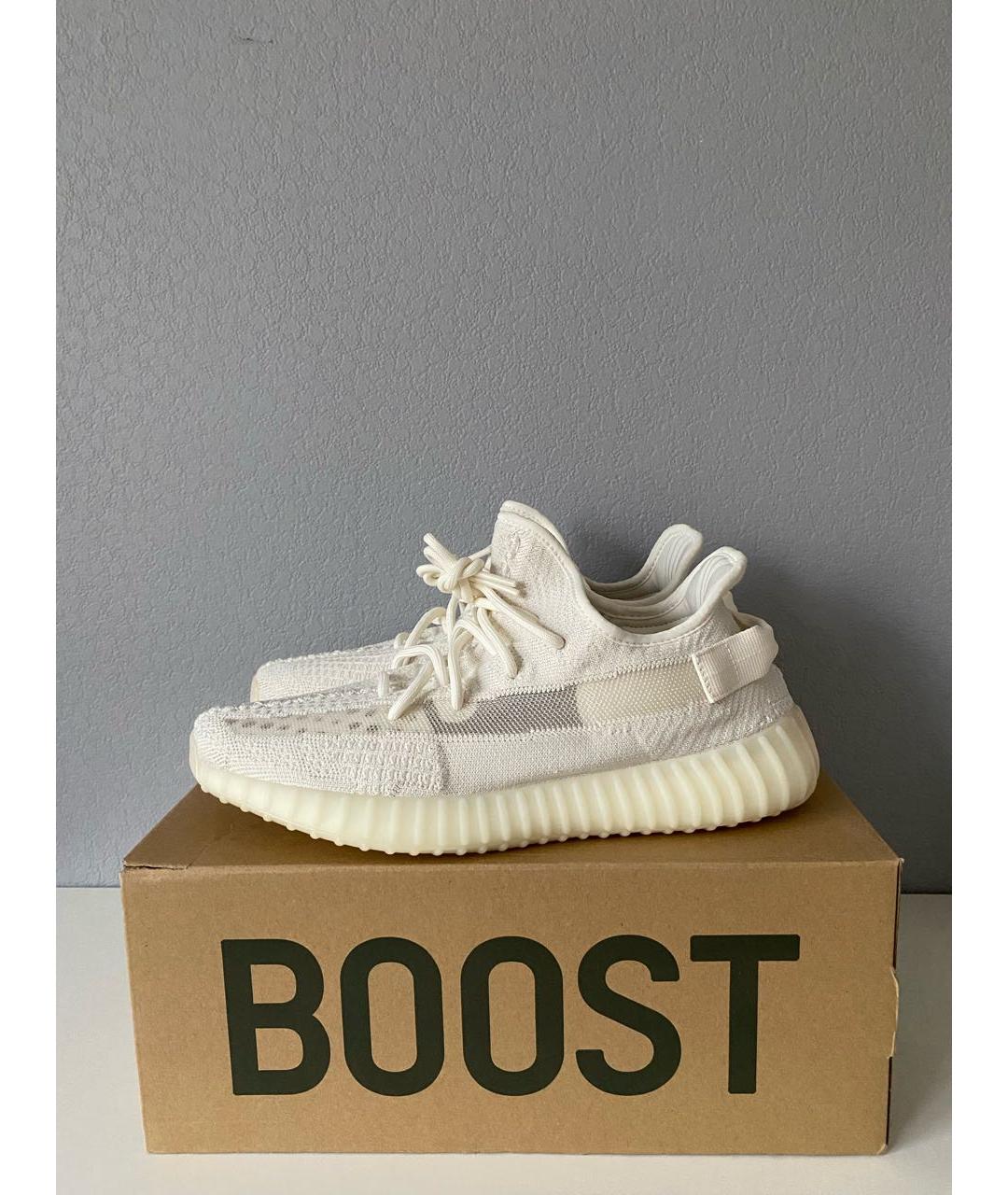 ADIDAS YEEZY Белые текстильные кроссовки, фото 3