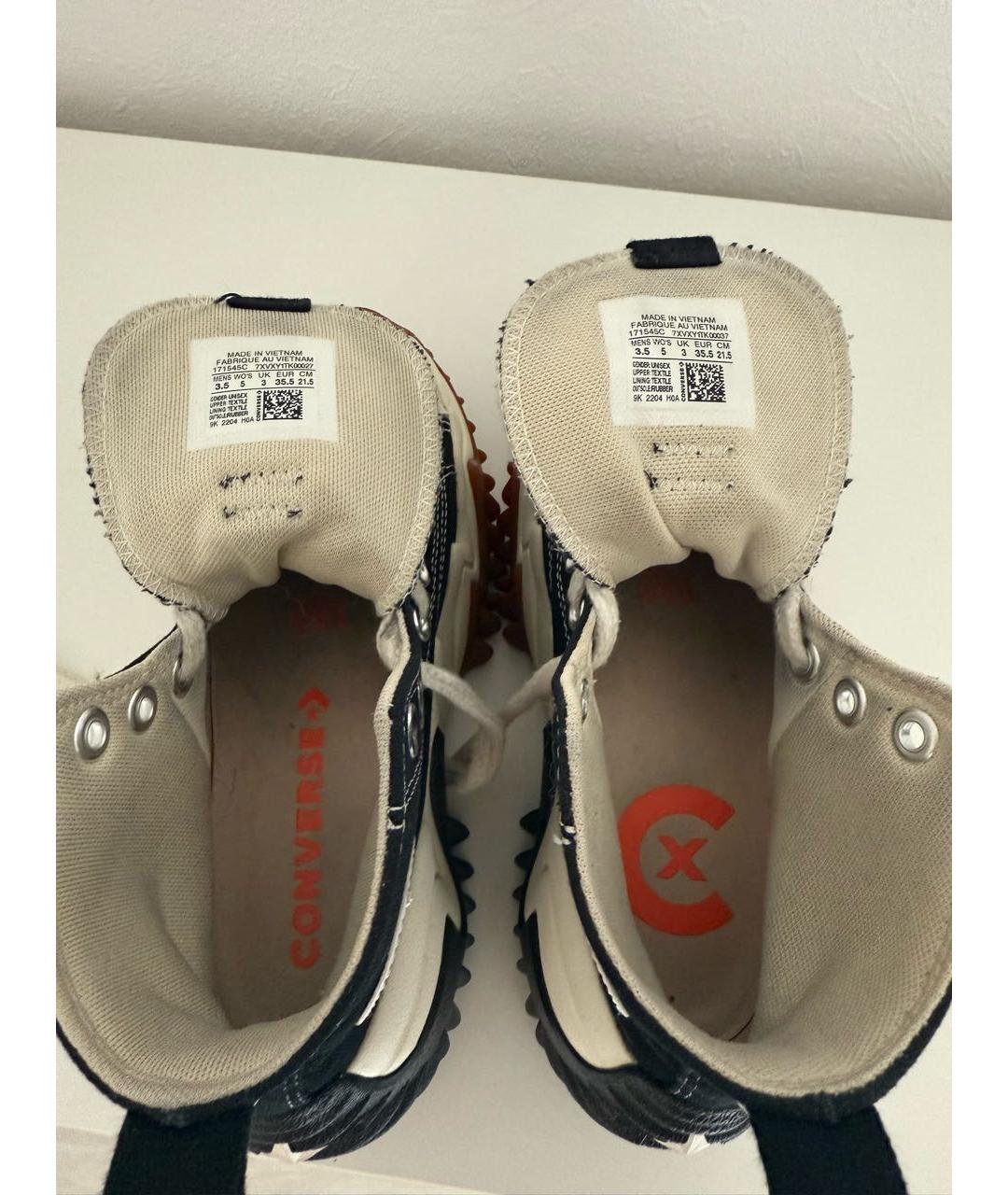 CONVERSE Черные текстильные кеды, фото 6
