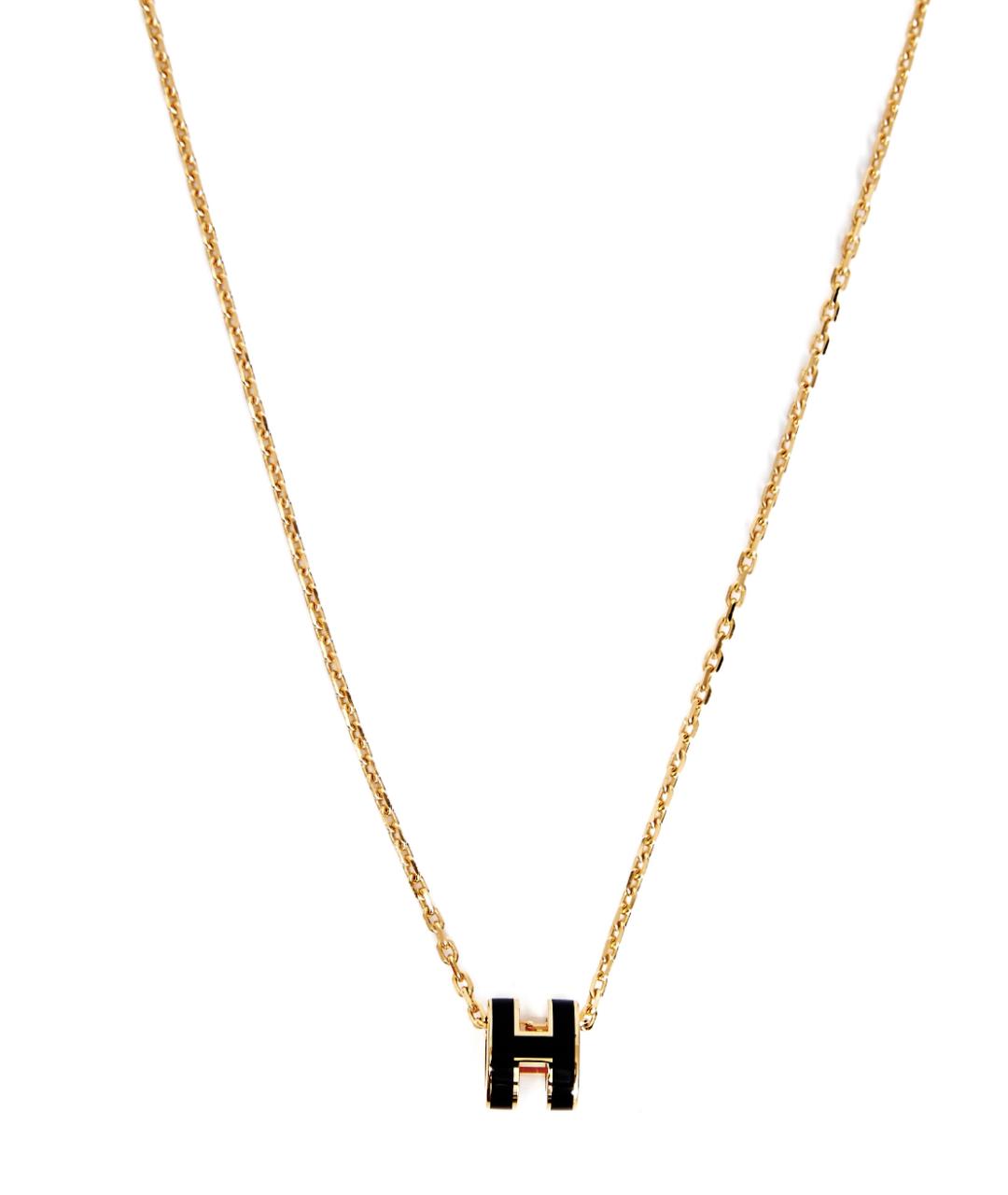 HERMES Золотая металлическая подвеска, фото 5