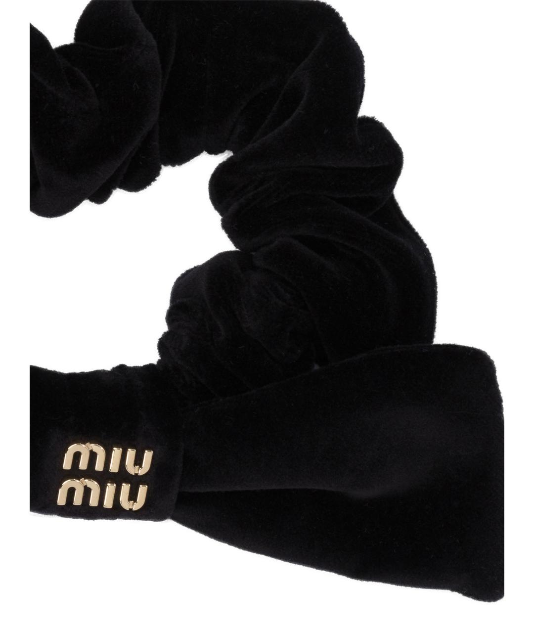 MIU MIU Черная резинка, фото 2