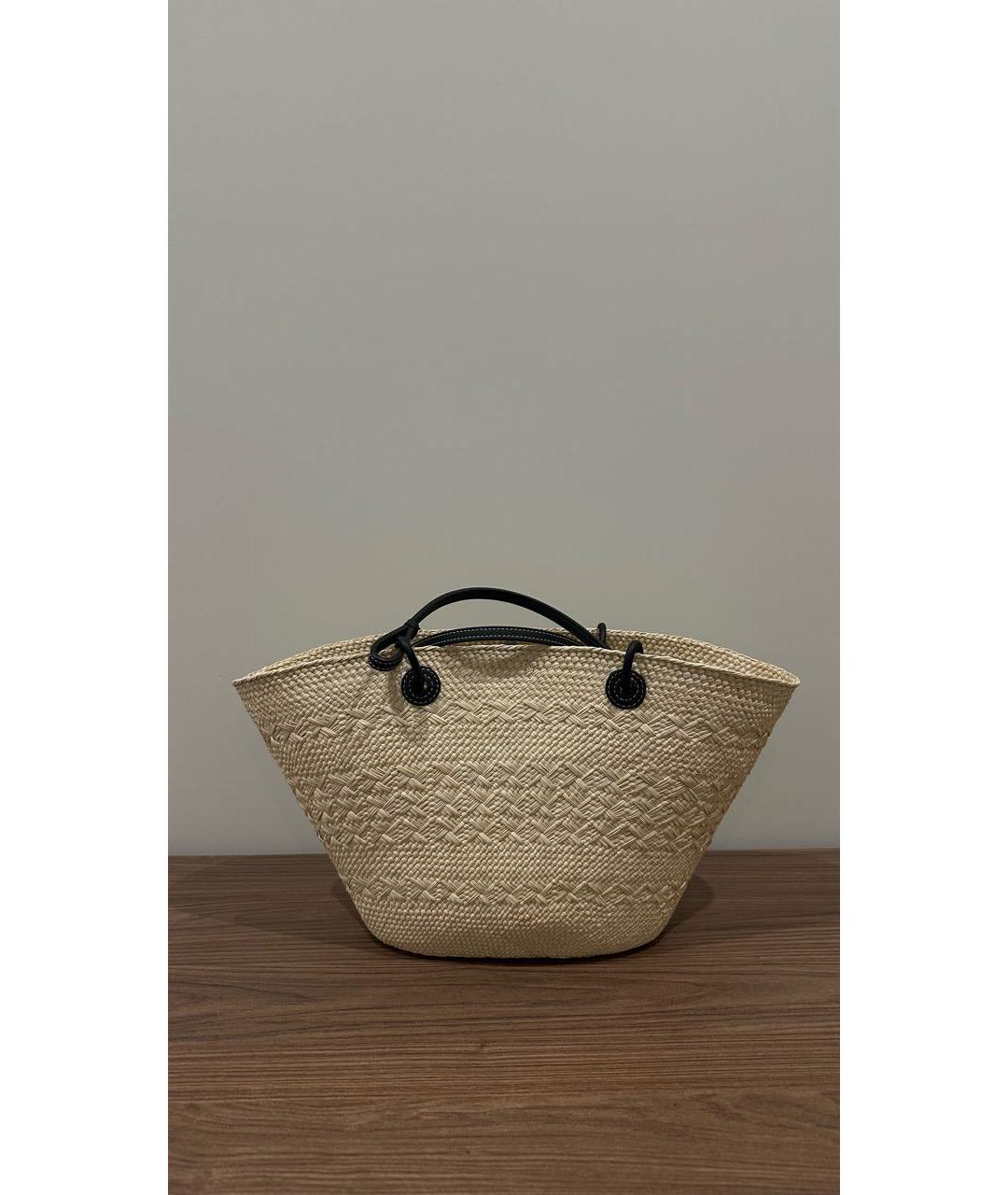 LOEWE Пелетеная пляжная сумка, фото 3