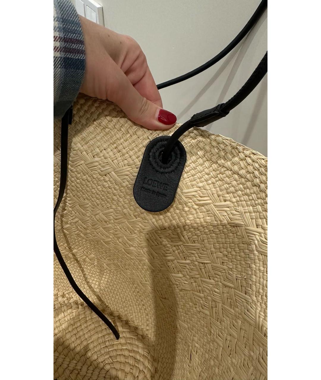 LOEWE Пелетеная пляжная сумка, фото 5