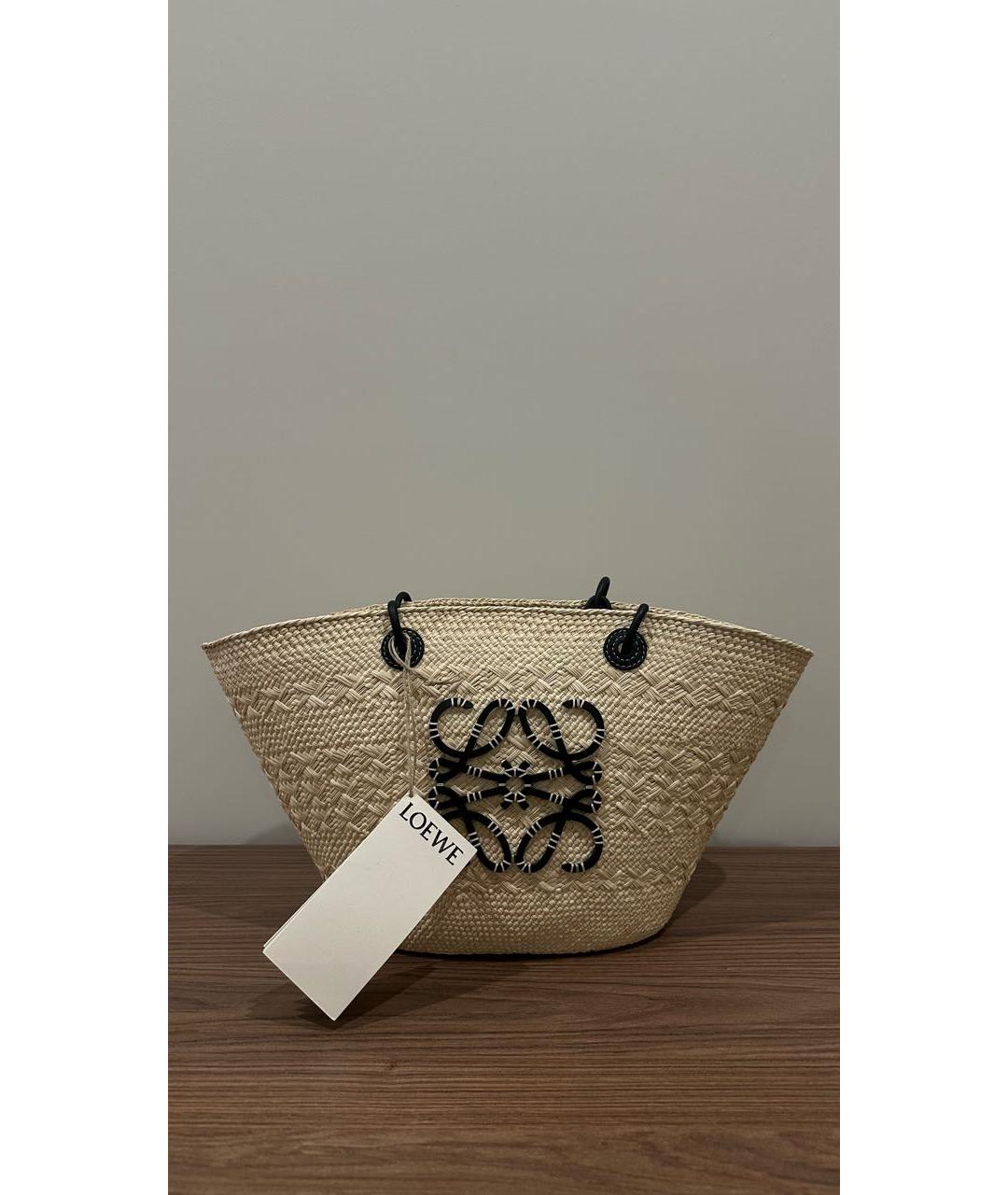 LOEWE Пелетеная пляжная сумка, фото 7