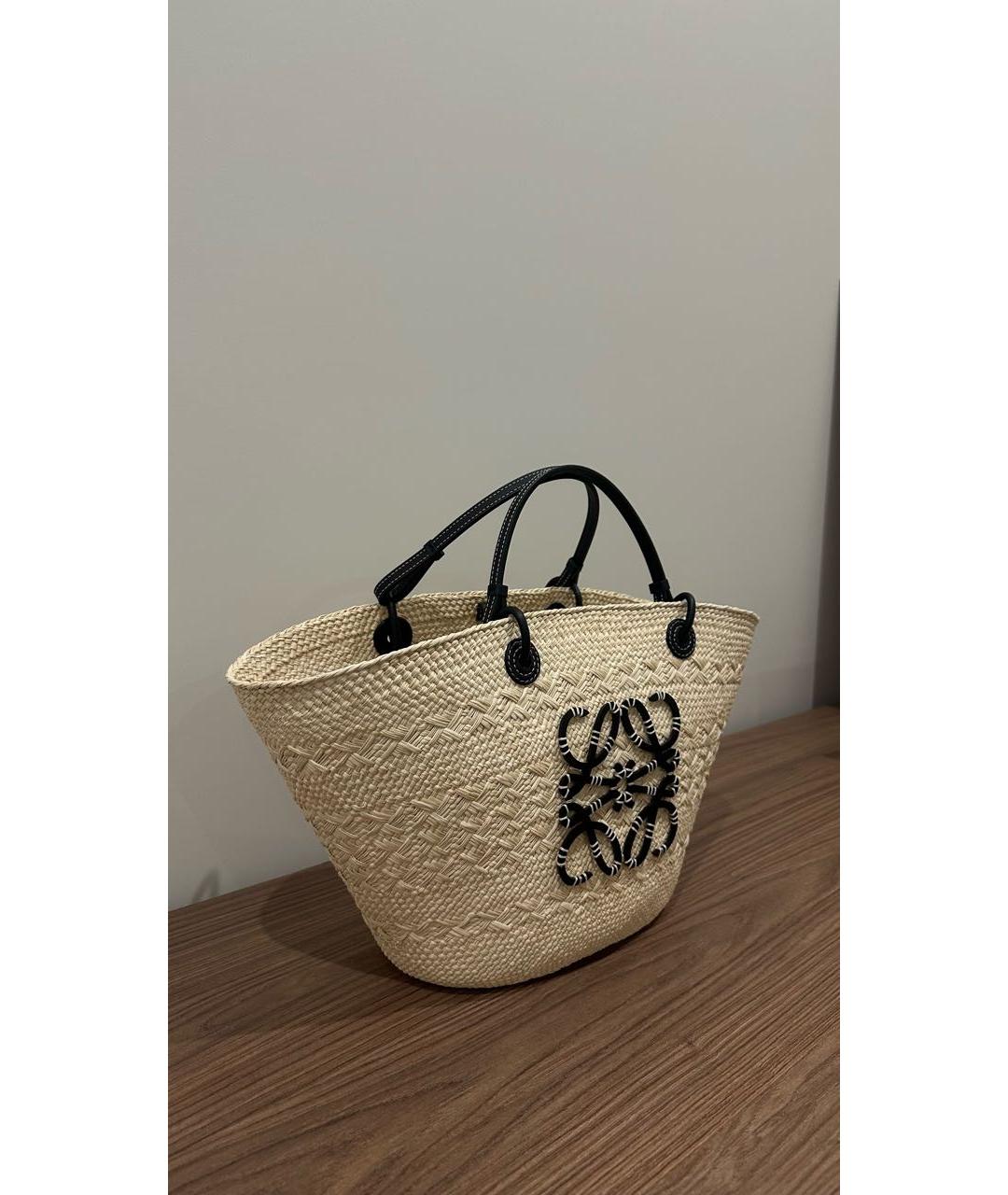 LOEWE Пелетеная пляжная сумка, фото 2