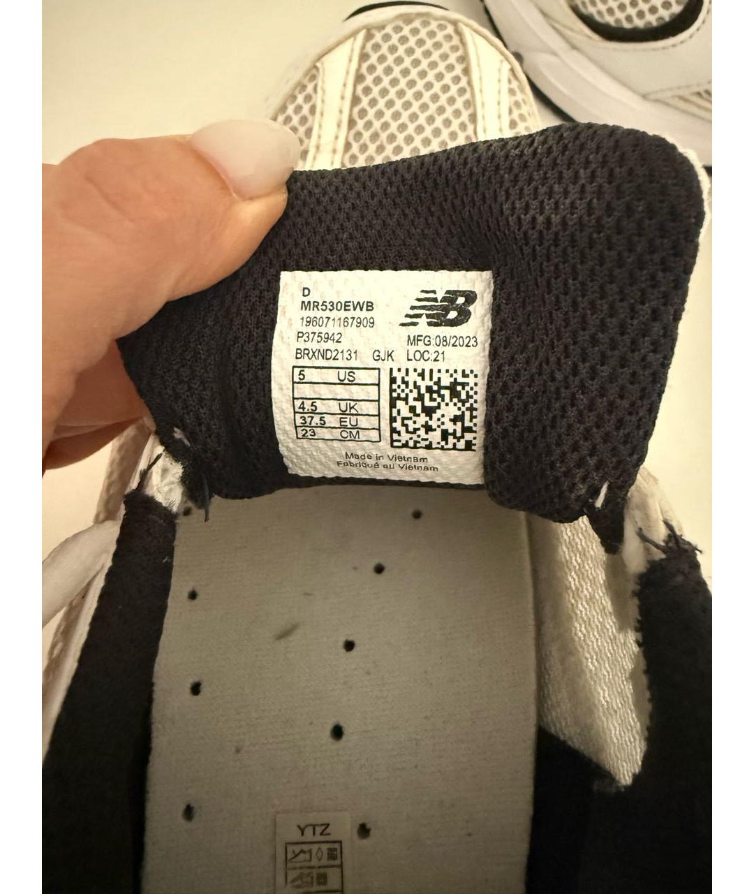 NEW BALANCE Белые кроссовки, фото 5