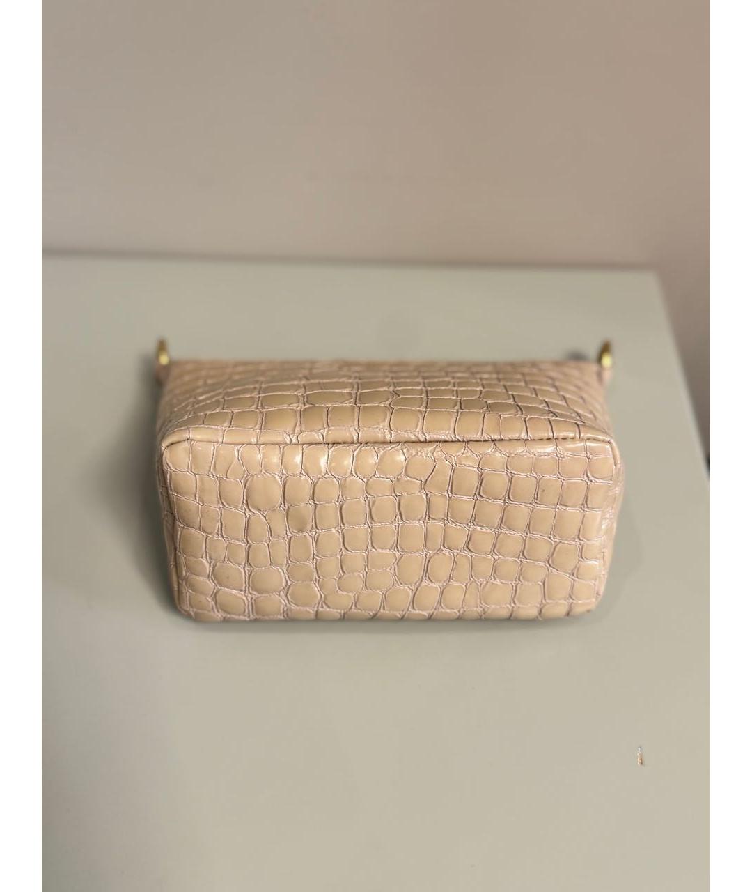 MIU MIU Розовая кожаная сумка через плечо, фото 3