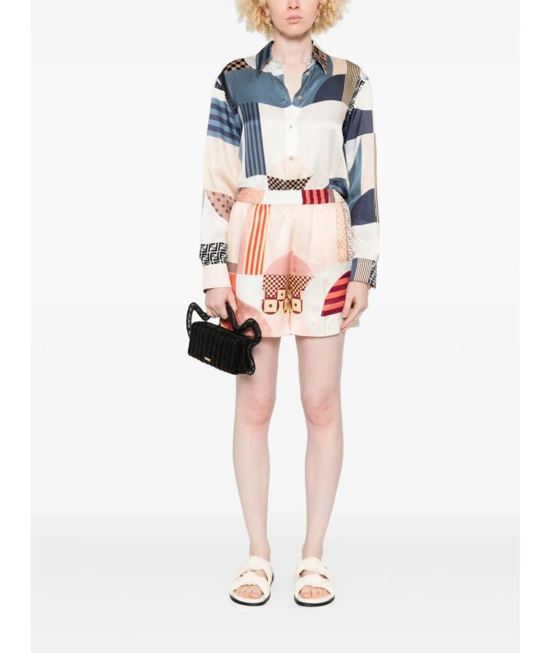 FENDI Мульти шелковая рубашка, фото 2