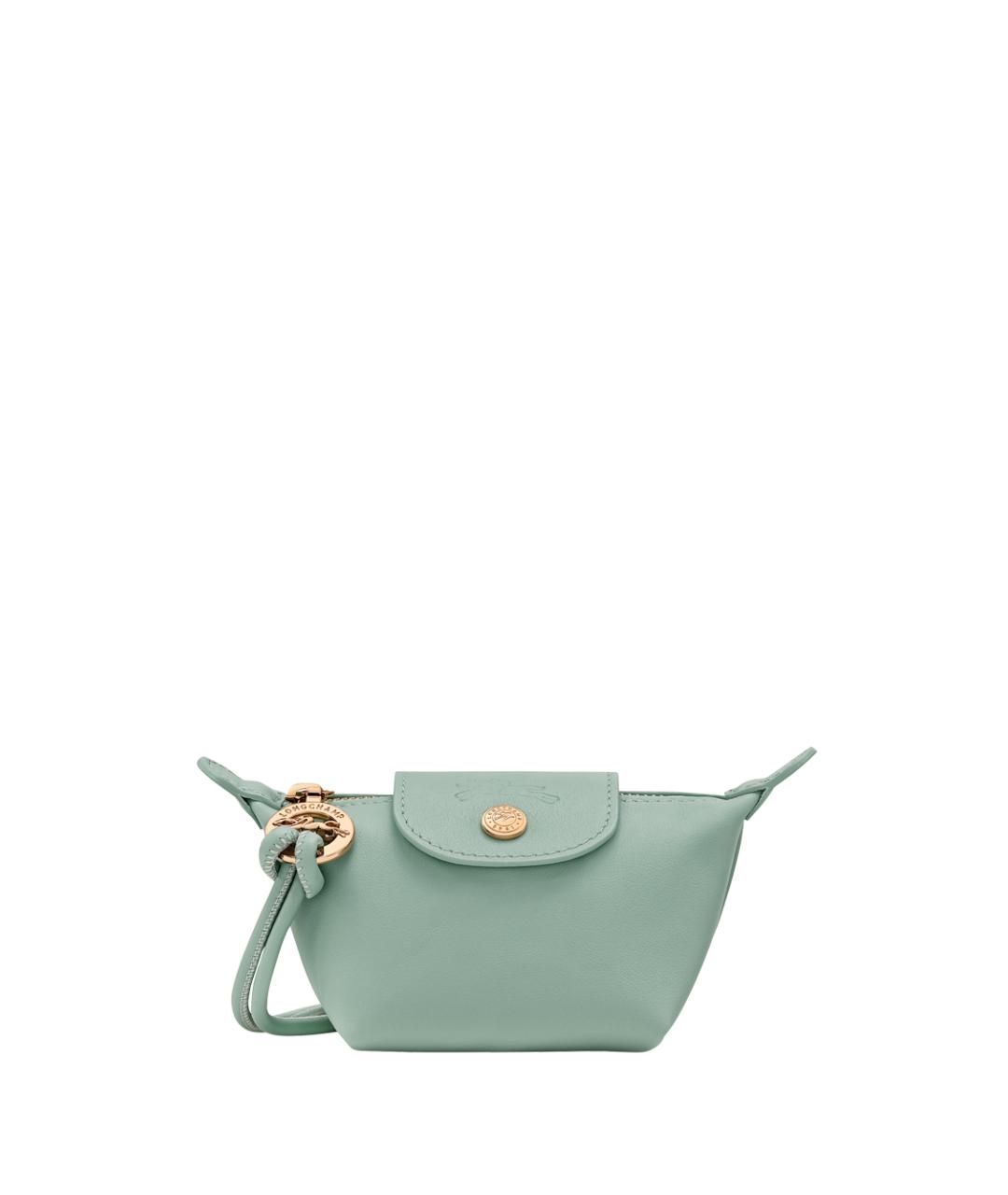 LONGCHAMP Зеленый кожаный кошелек, фото 2