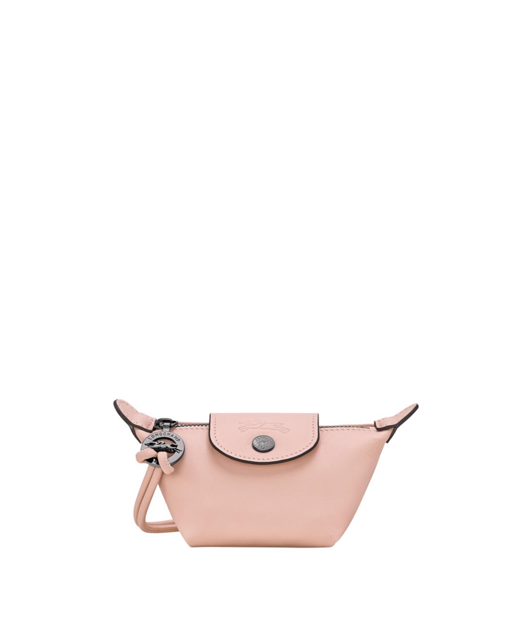 LONGCHAMP Розовый кожаный кошелек, фото 1