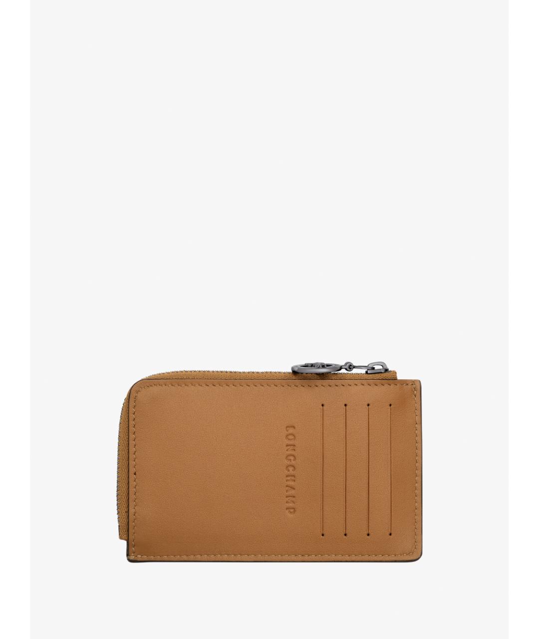LONGCHAMP Коричневый кожаный кошелек, фото 2