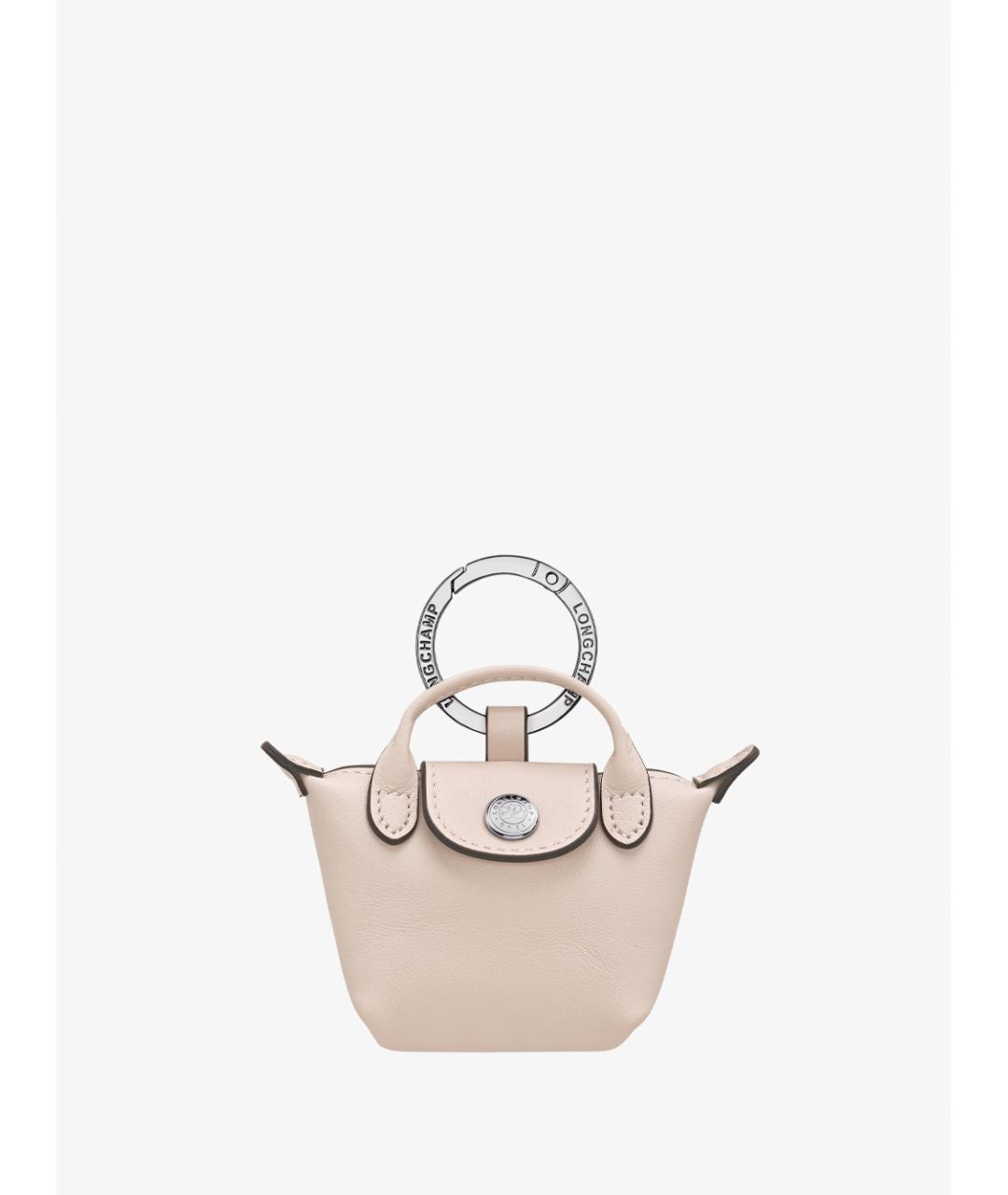 LONGCHAMP Белый брелок, фото 2