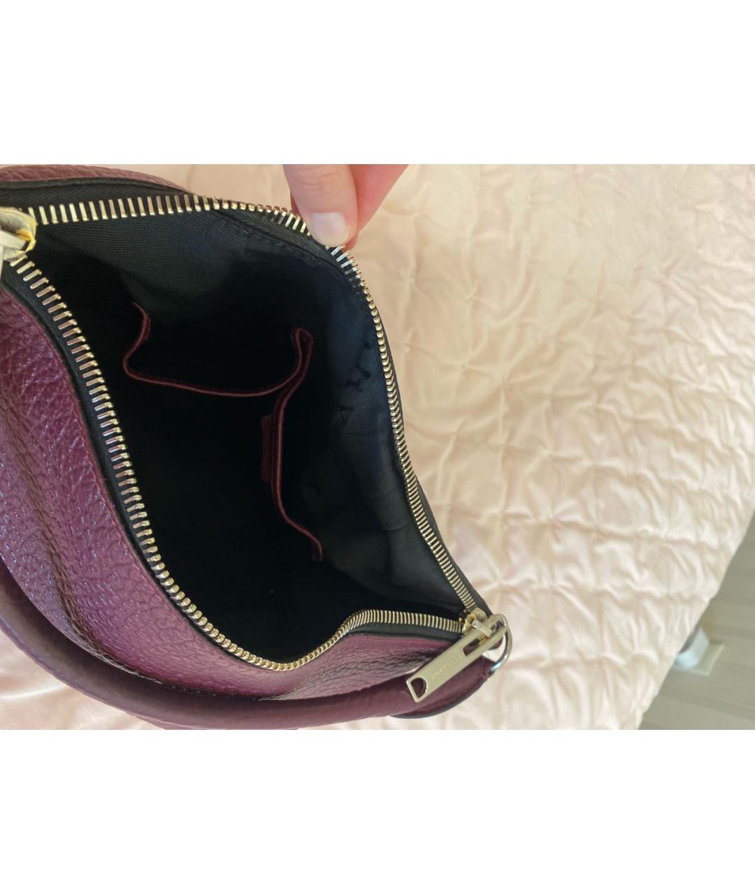BURBERRY Фиолетовая кожаная сумка через плечо, фото 5