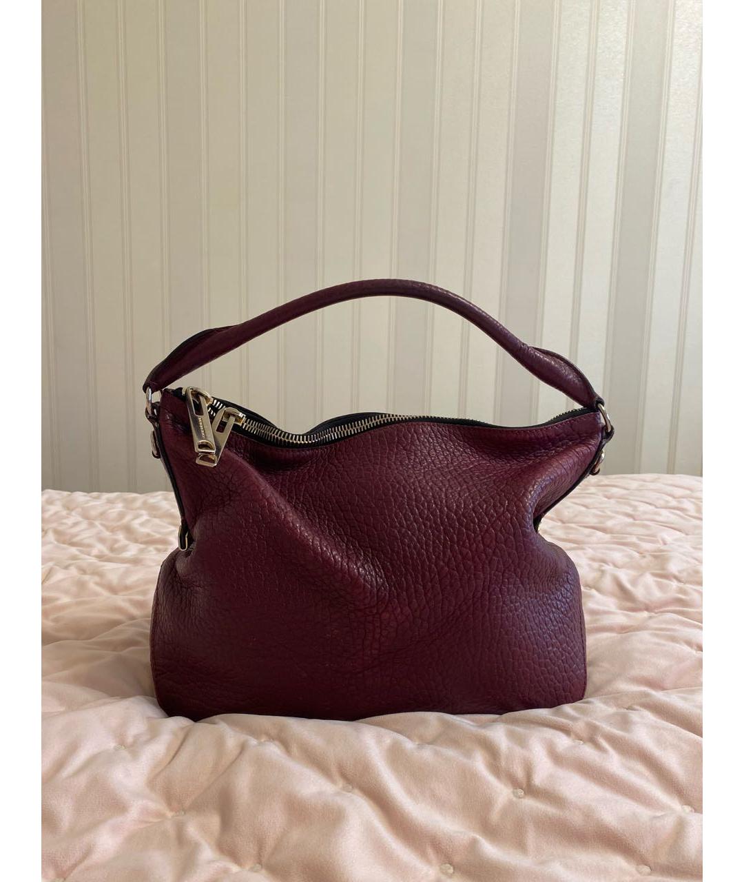 BURBERRY Фиолетовая кожаная сумка через плечо, фото 3