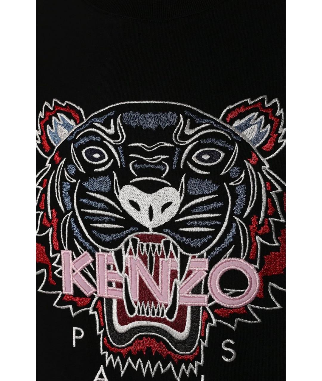 KENZO Черная хлопковая футболка, фото 3