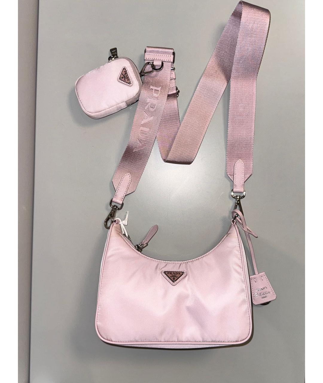 PRADA Розовая сумка через плечо, фото 8