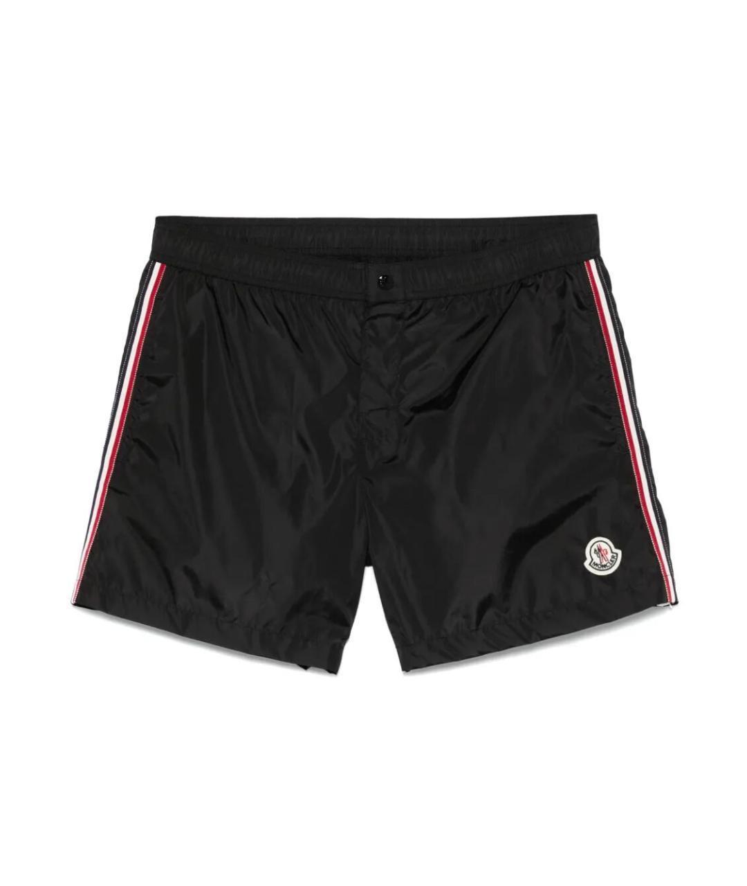 MONCLER Черные полиамидовые плавки, фото 1