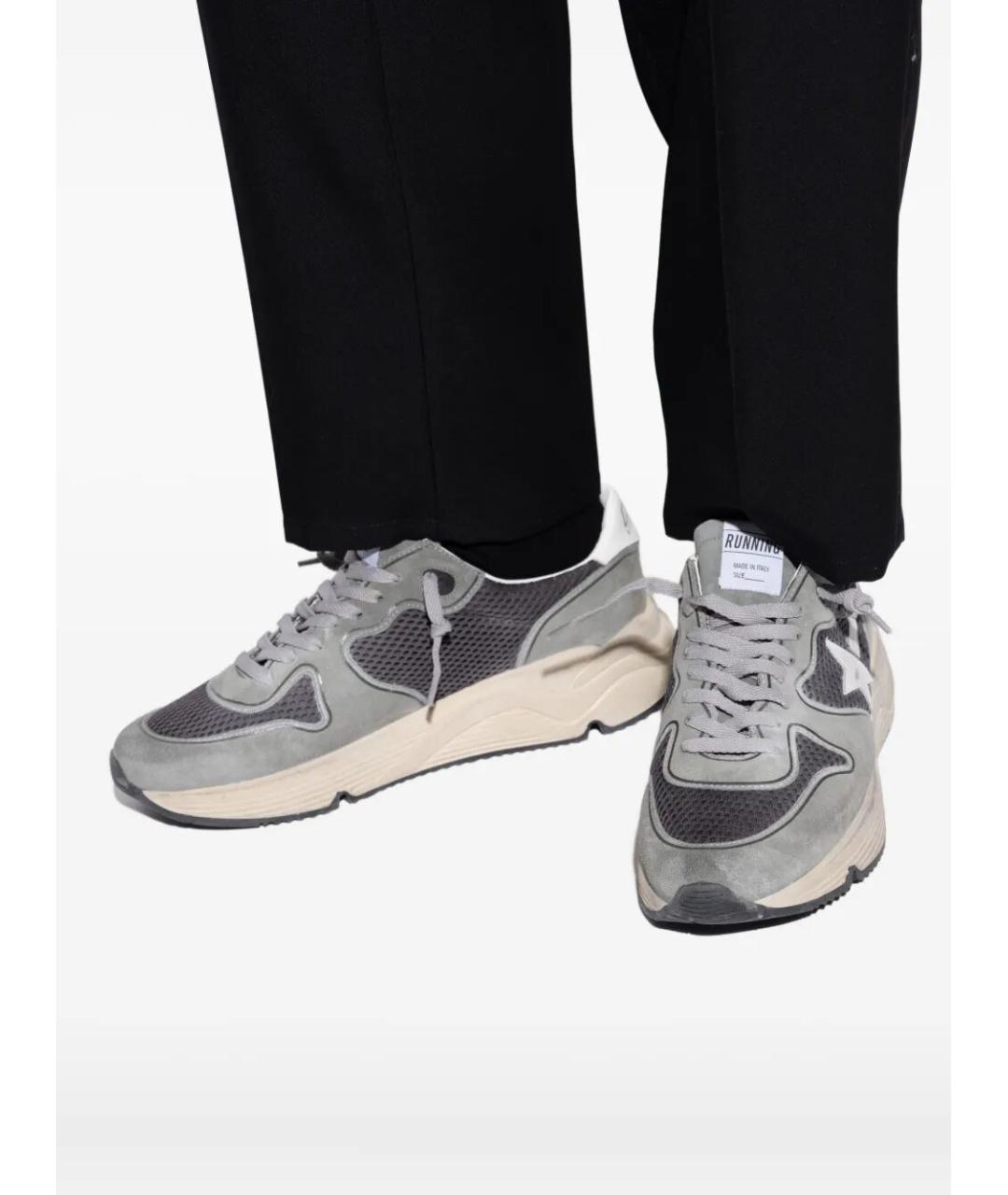 GOLDEN GOOSE DELUXE BRAND Серые низкие кроссовки / кеды, фото 5