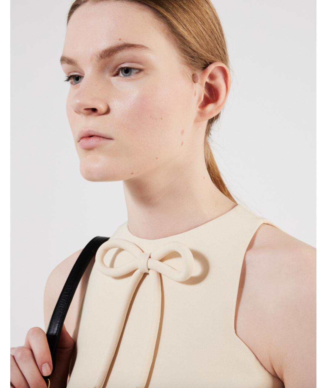 PRADA Бежевая ацетатная блузы, фото 2