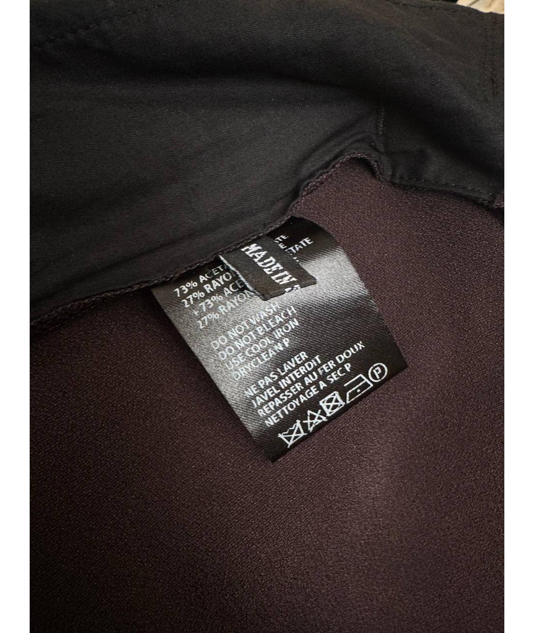 HAIDER ACKERMANN Бордовые ацетатные повседневные брюки, фото 4