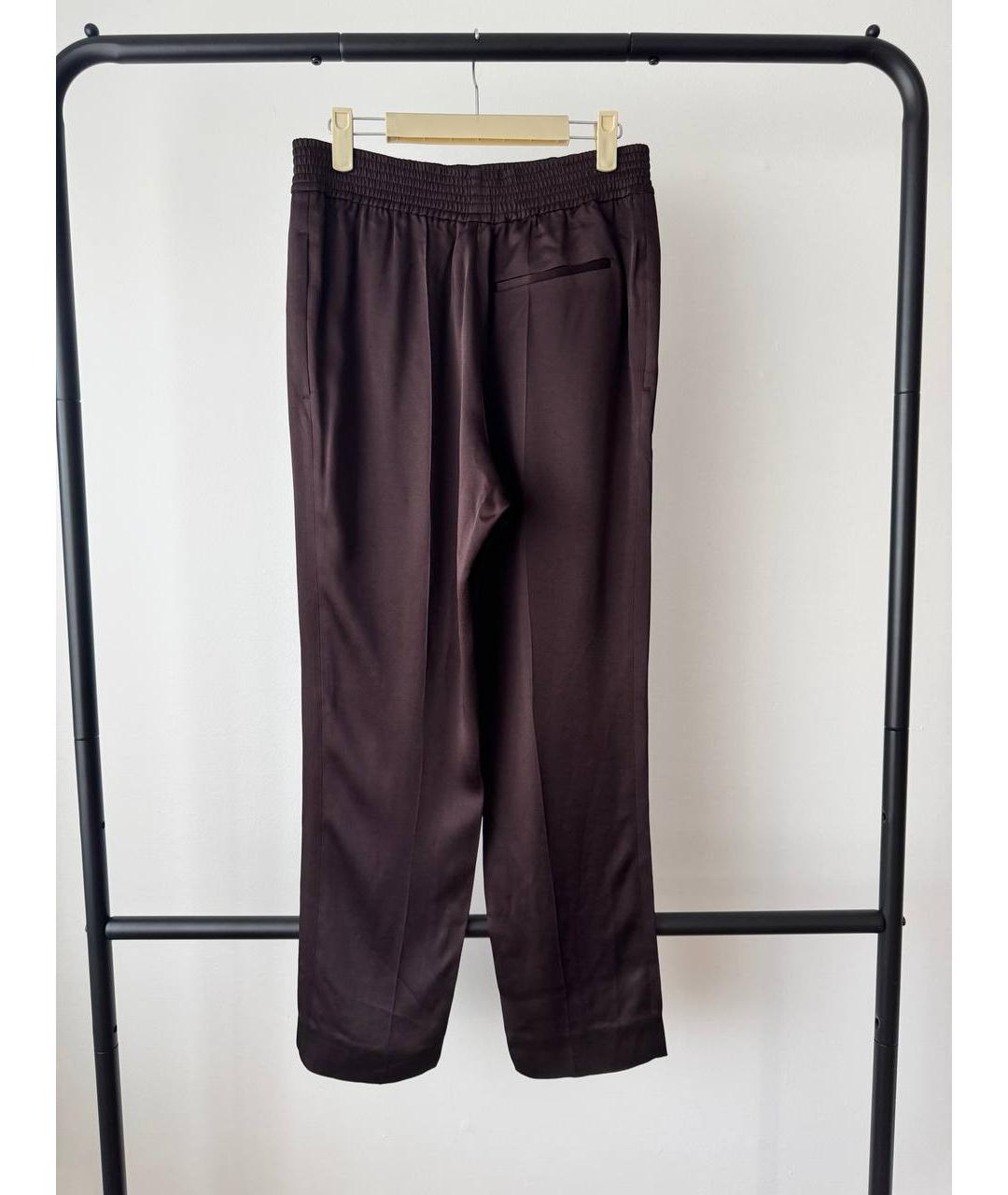 HAIDER ACKERMANN Бордовые ацетатные повседневные брюки, фото 2