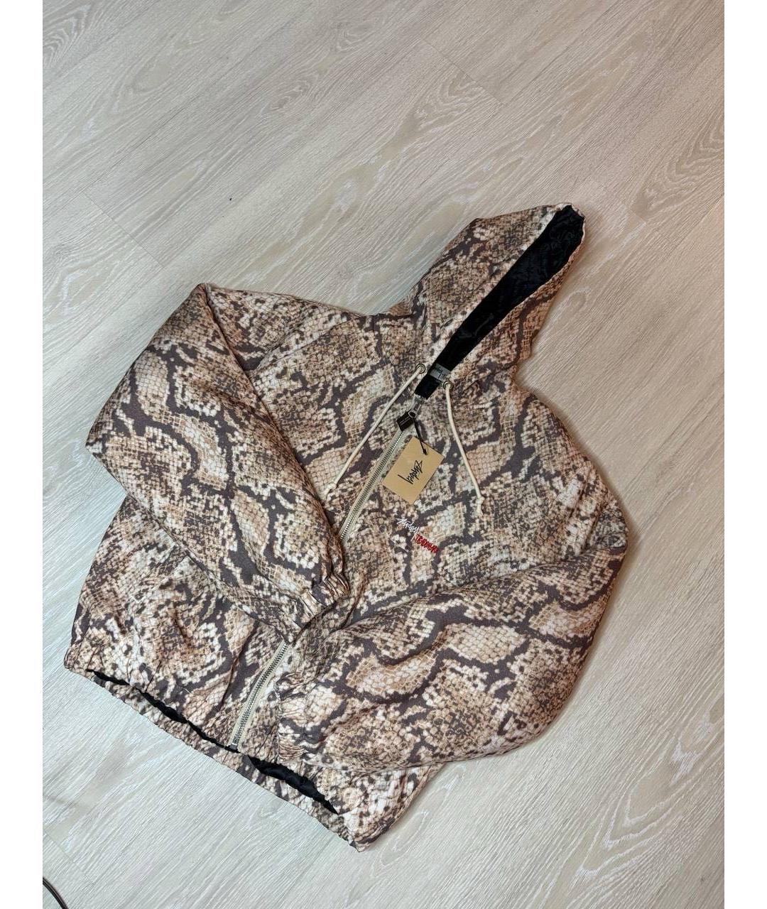 STUSSY Бежевая хлопковая куртка, фото 4