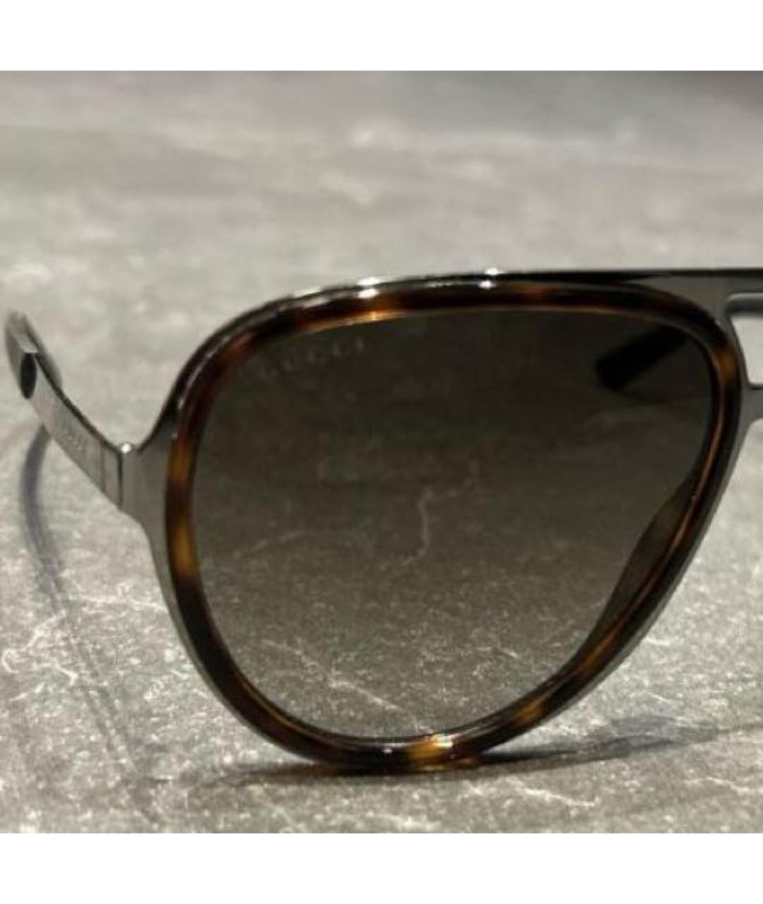 GUCCI Коричневые солнцезащитные очки, фото 3