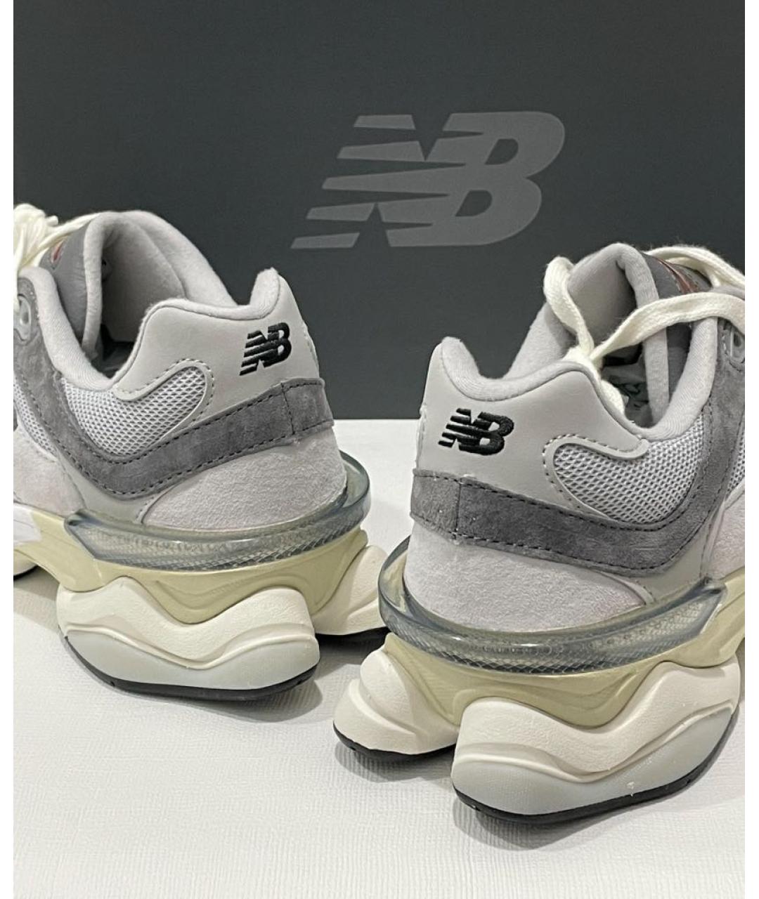 NEW BALANCE Серые замшевые низкие кроссовки / кеды, фото 8