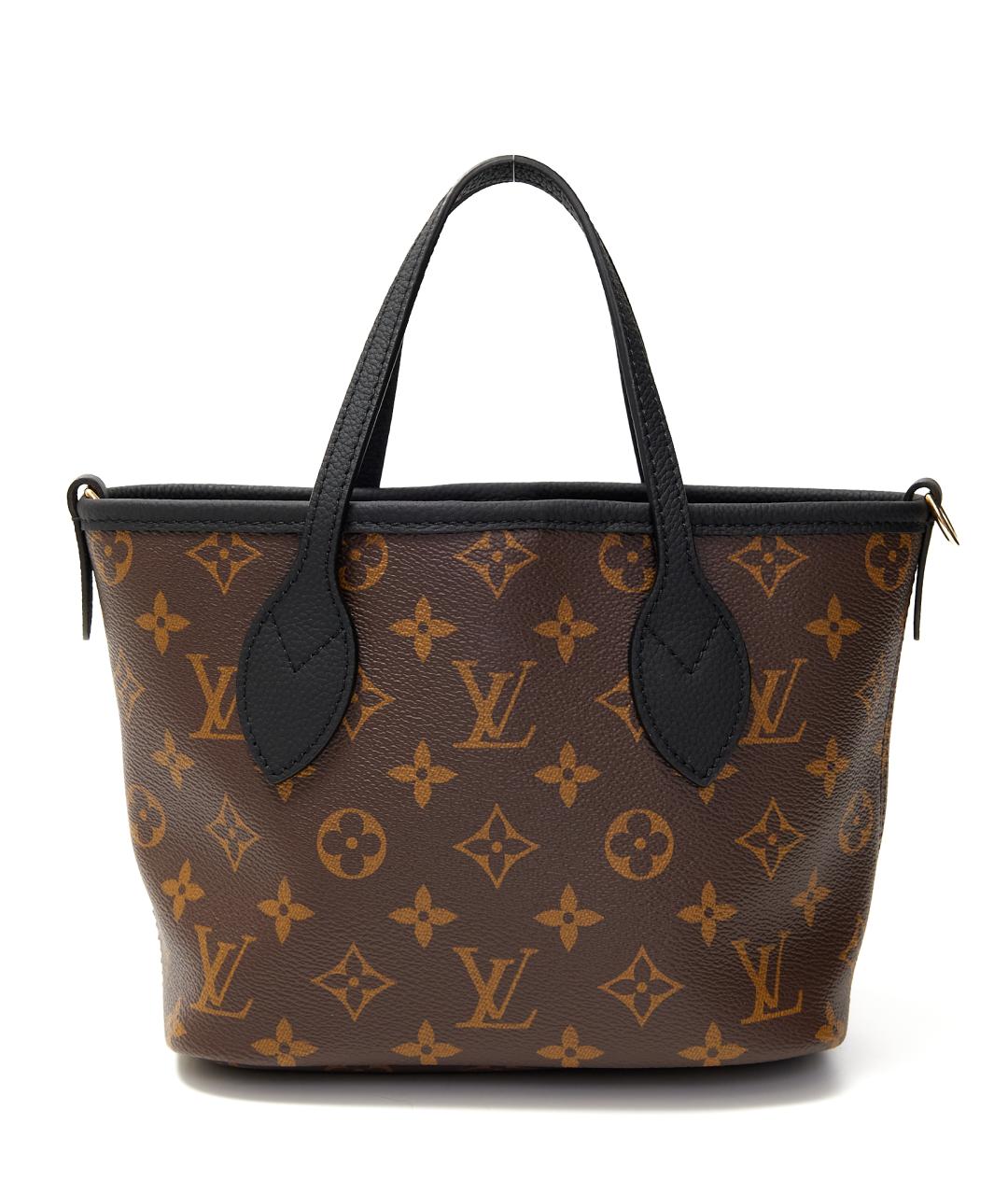LOUIS VUITTON Коричневая кожаная сумка тоут, фото 7