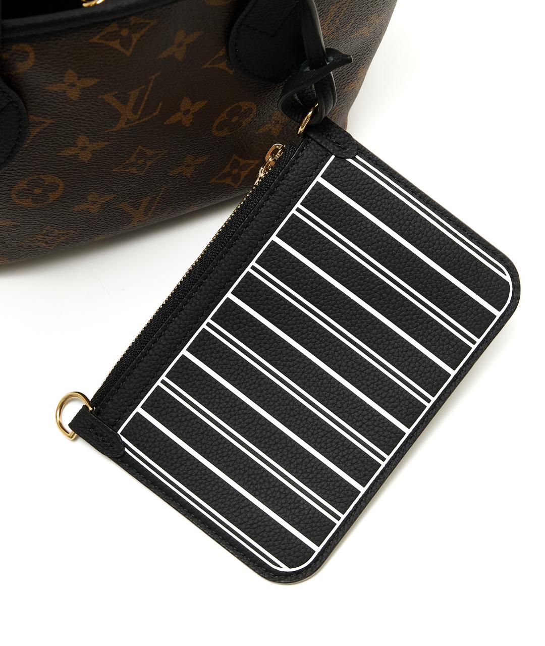 LOUIS VUITTON Коричневая кожаная сумка тоут, фото 4