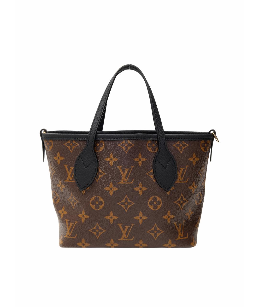 LOUIS VUITTON Коричневая кожаная сумка тоут, фото 1