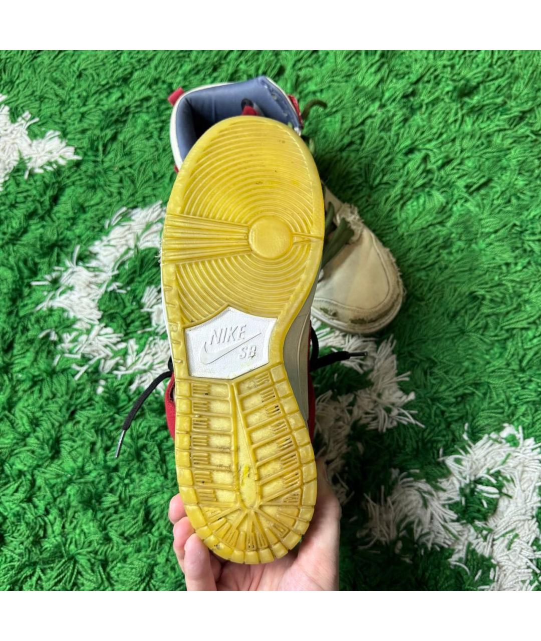 NIKE Бежевые высокие кроссовки / кеды, фото 7