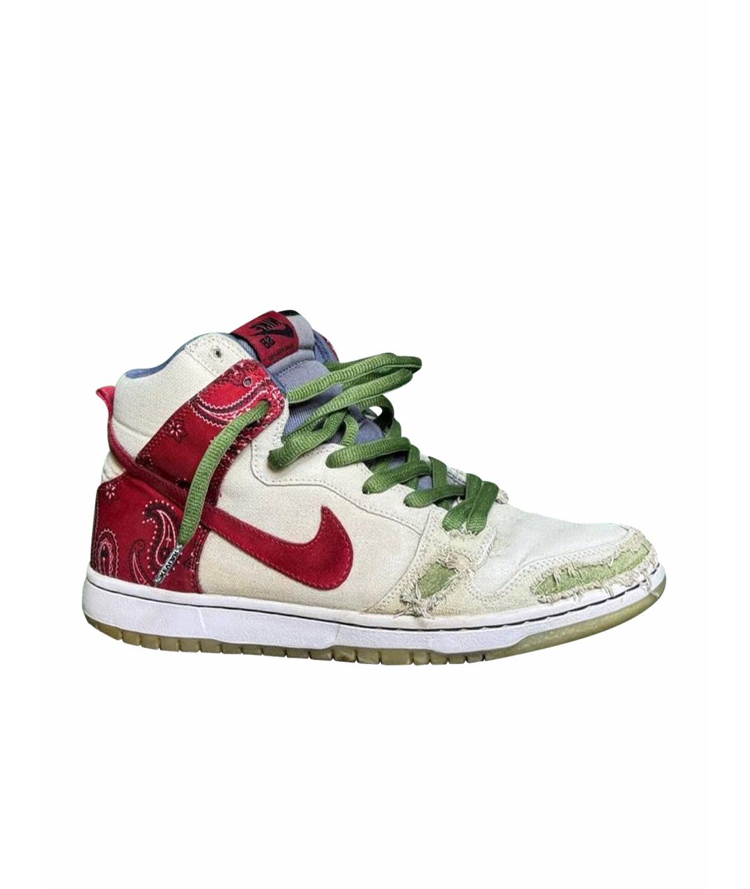 NIKE Бежевые высокие кроссовки / кеды, фото 1