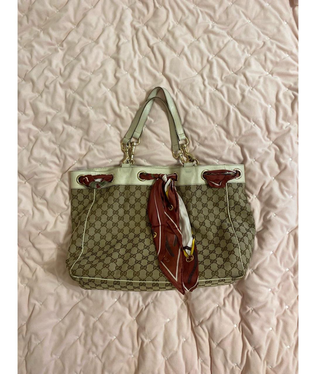GUCCI Тканевая сумка тоут, фото 7