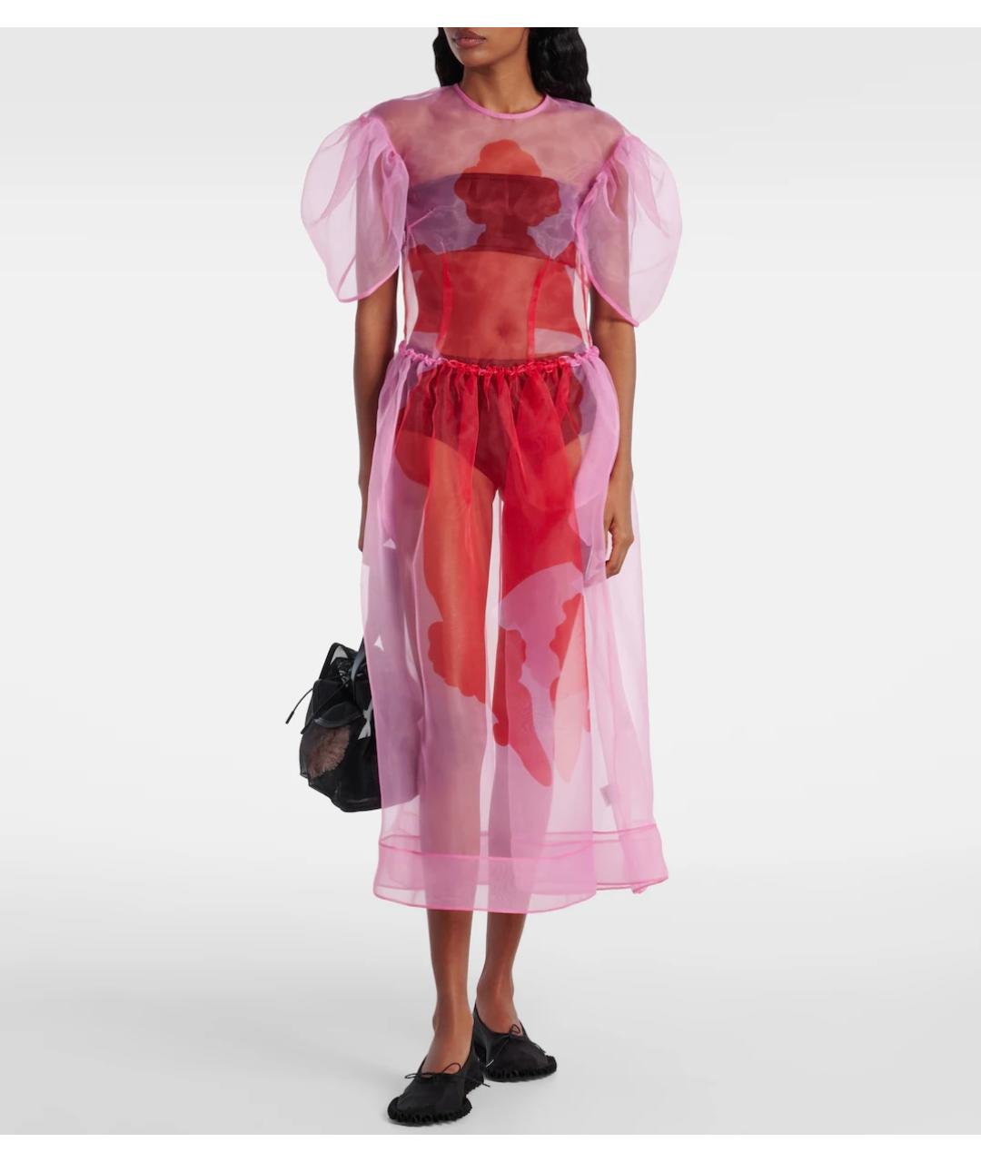 SIMONE ROCHA Розовое коктейльное платье, фото 4