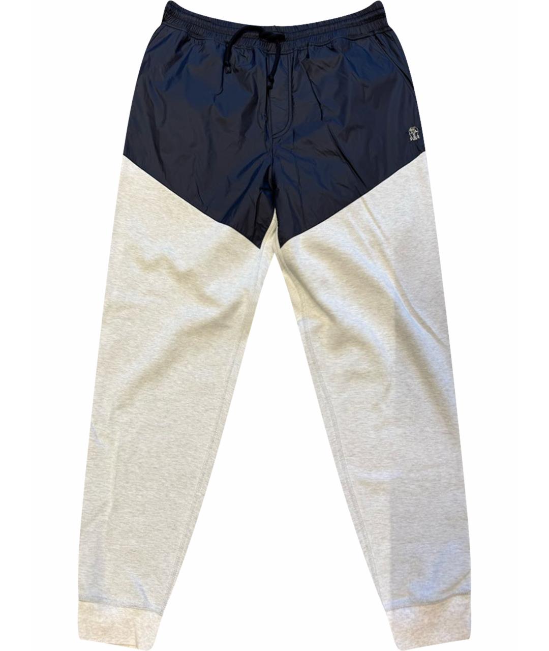 BRUNELLO CUCINELLI Мульти хлопковые повседневные брюки, фото 1