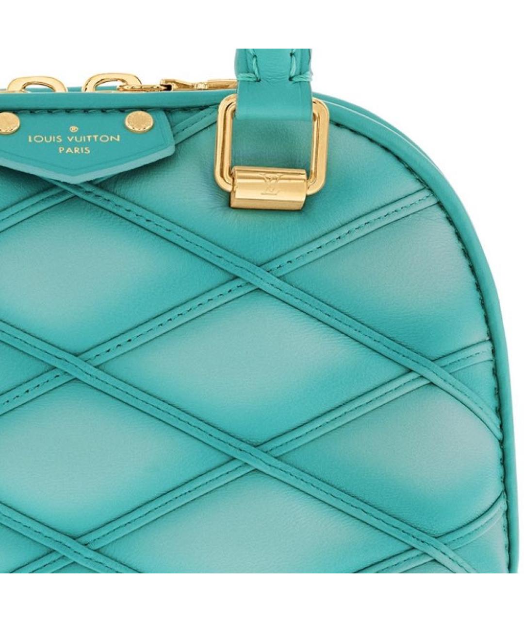 LOUIS VUITTON Голубая сумка с короткими ручками, фото 5