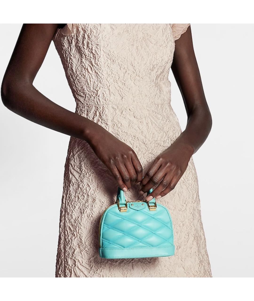 LOUIS VUITTON Голубая сумка с короткими ручками, фото 6