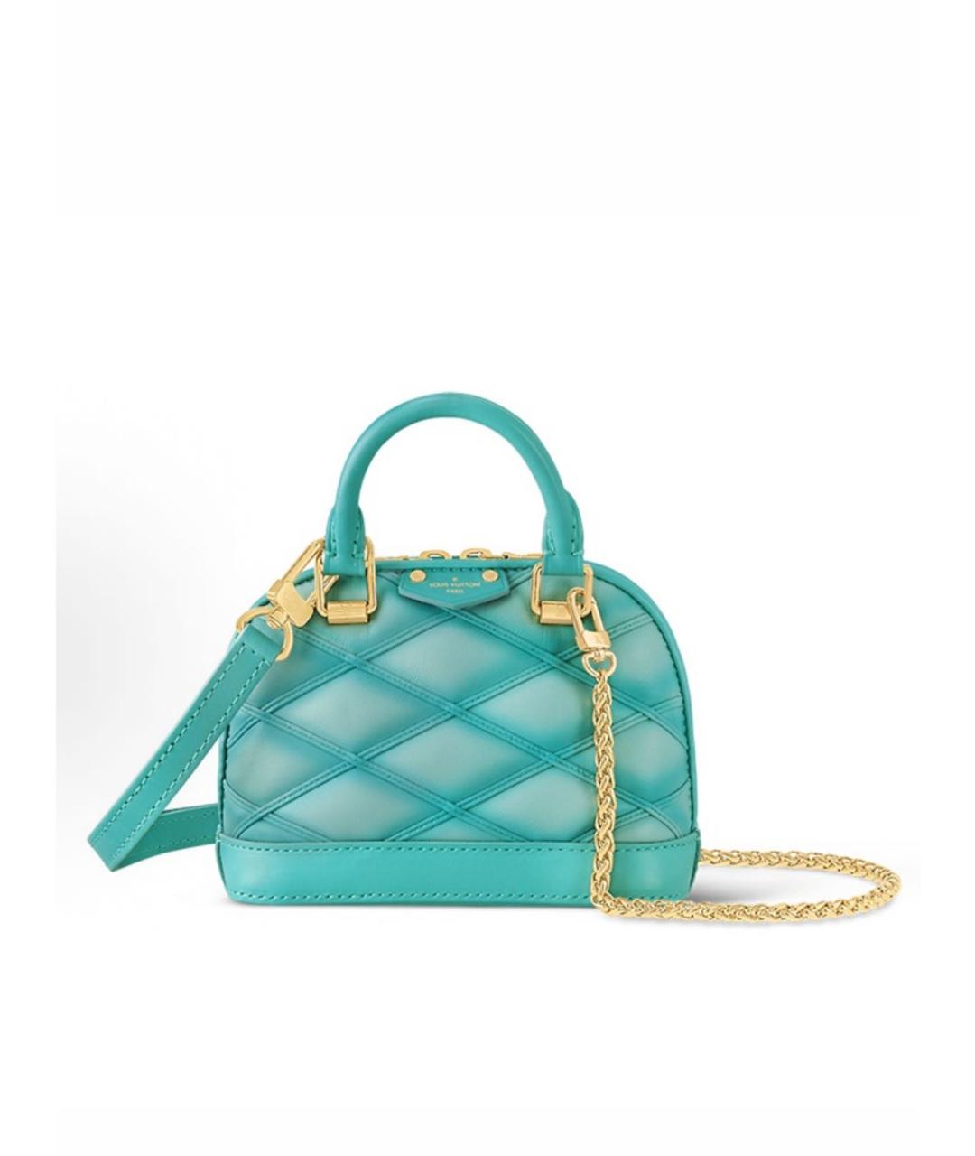 LOUIS VUITTON Голубая сумка с короткими ручками, фото 9