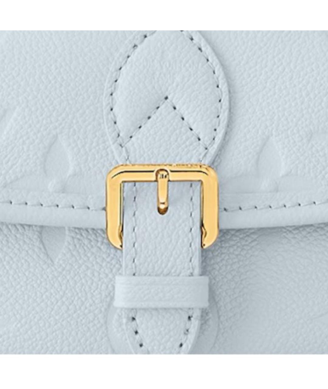 LOUIS VUITTON Голубая кожаная сумка через плечо, фото 4